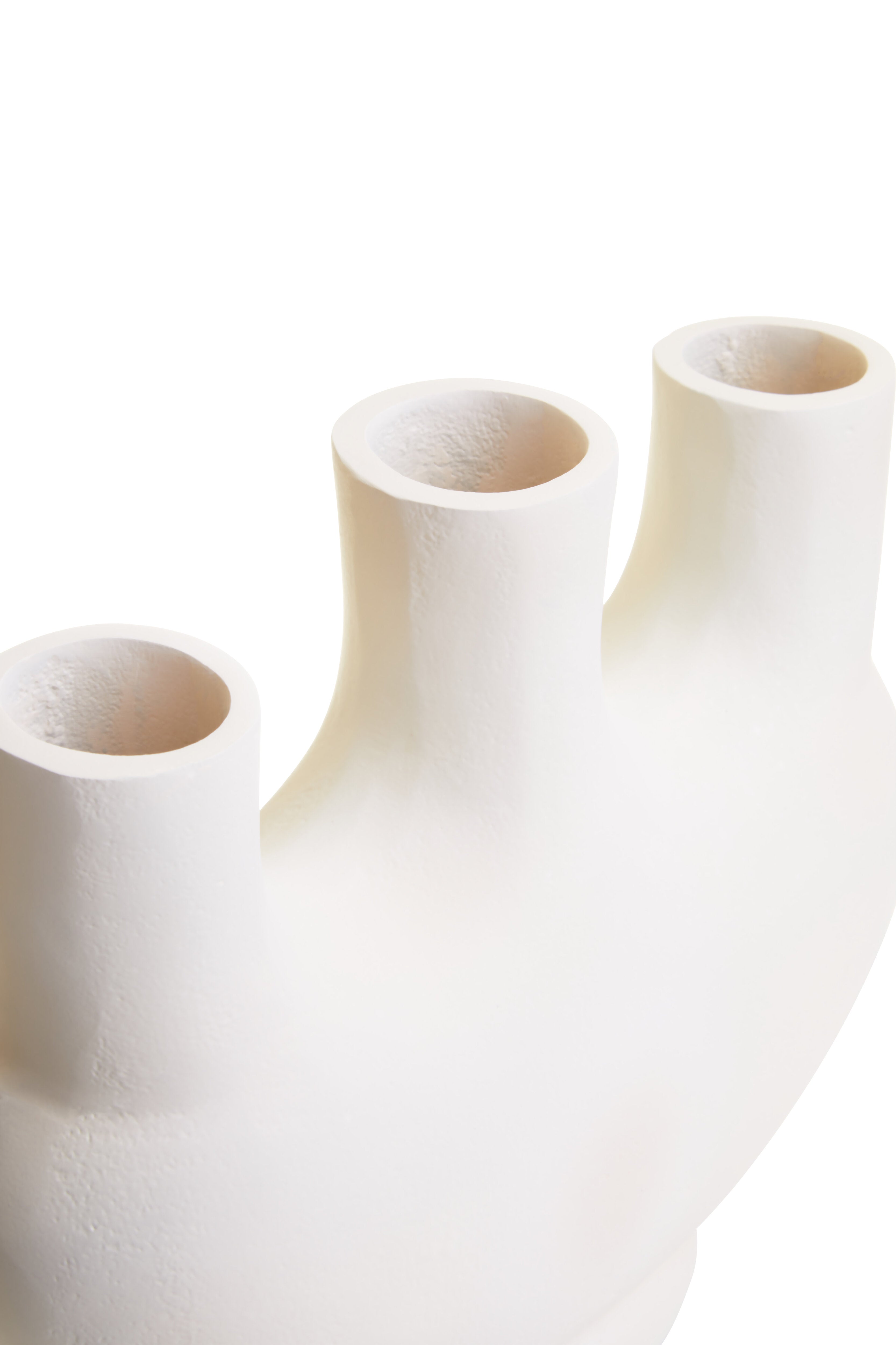 Toba Asbtract Cream Vase