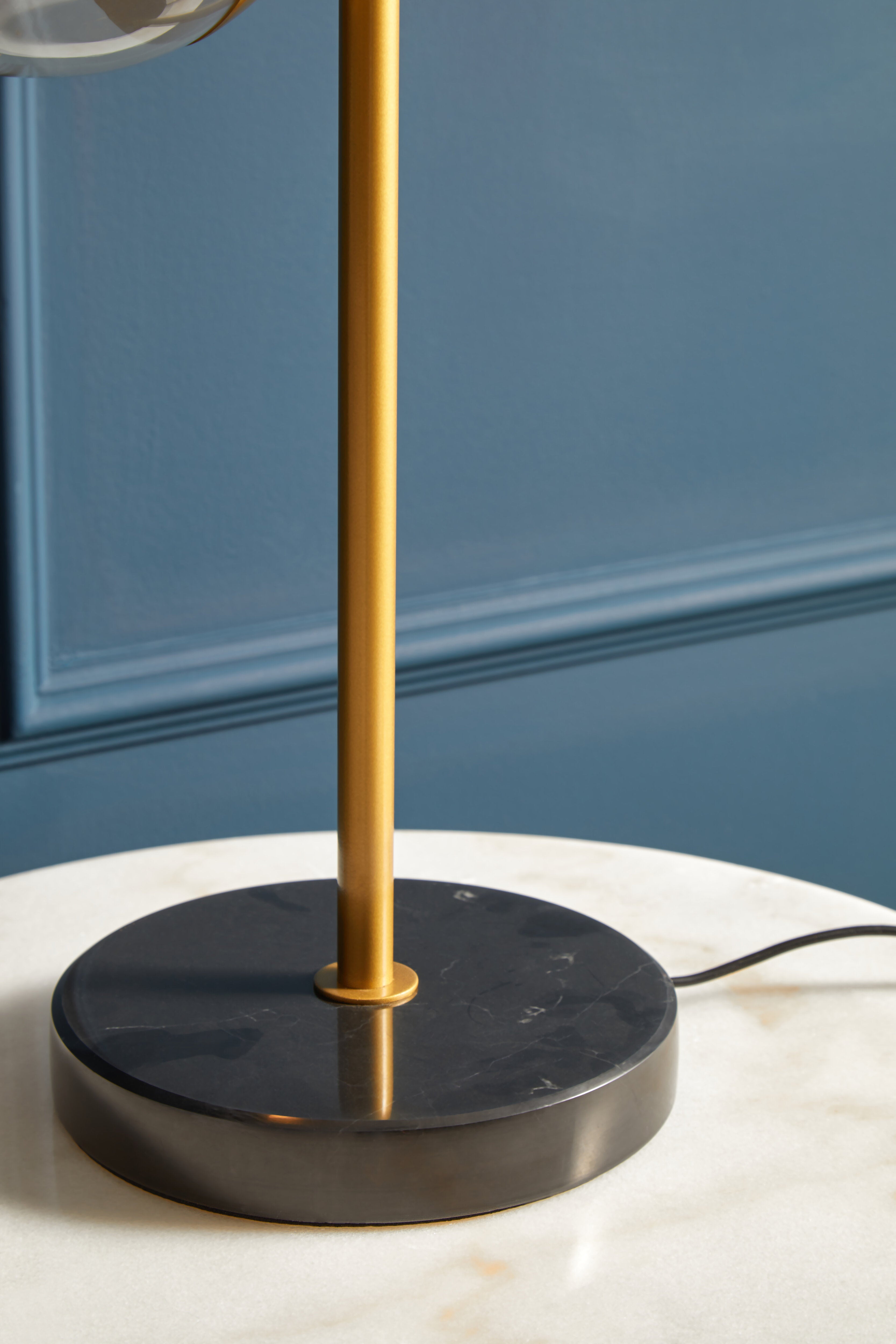 Kidston Large Table Lamp with Black Marble Base