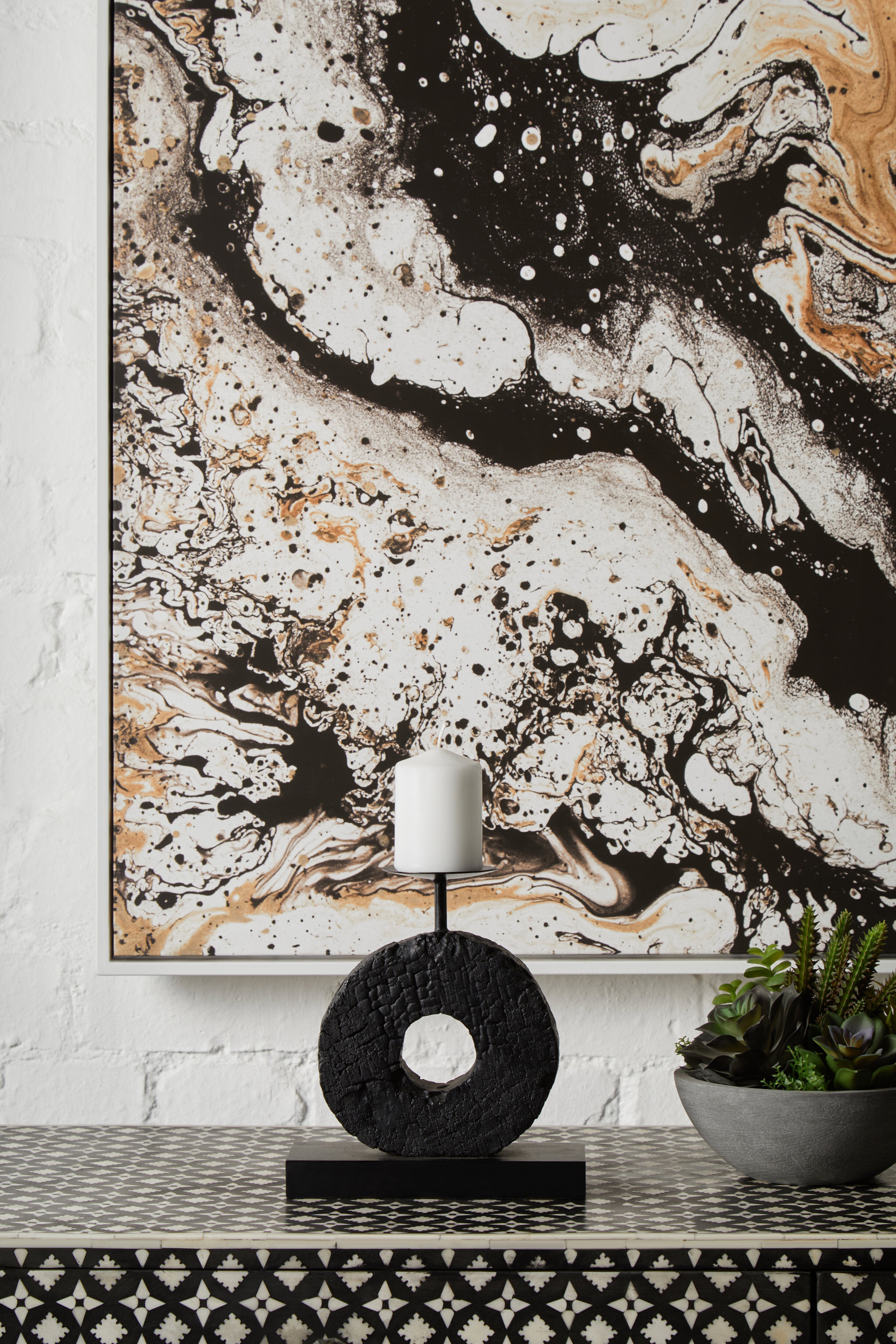 Osprey Charred Black Mango Wood Log Candle Holder | Small