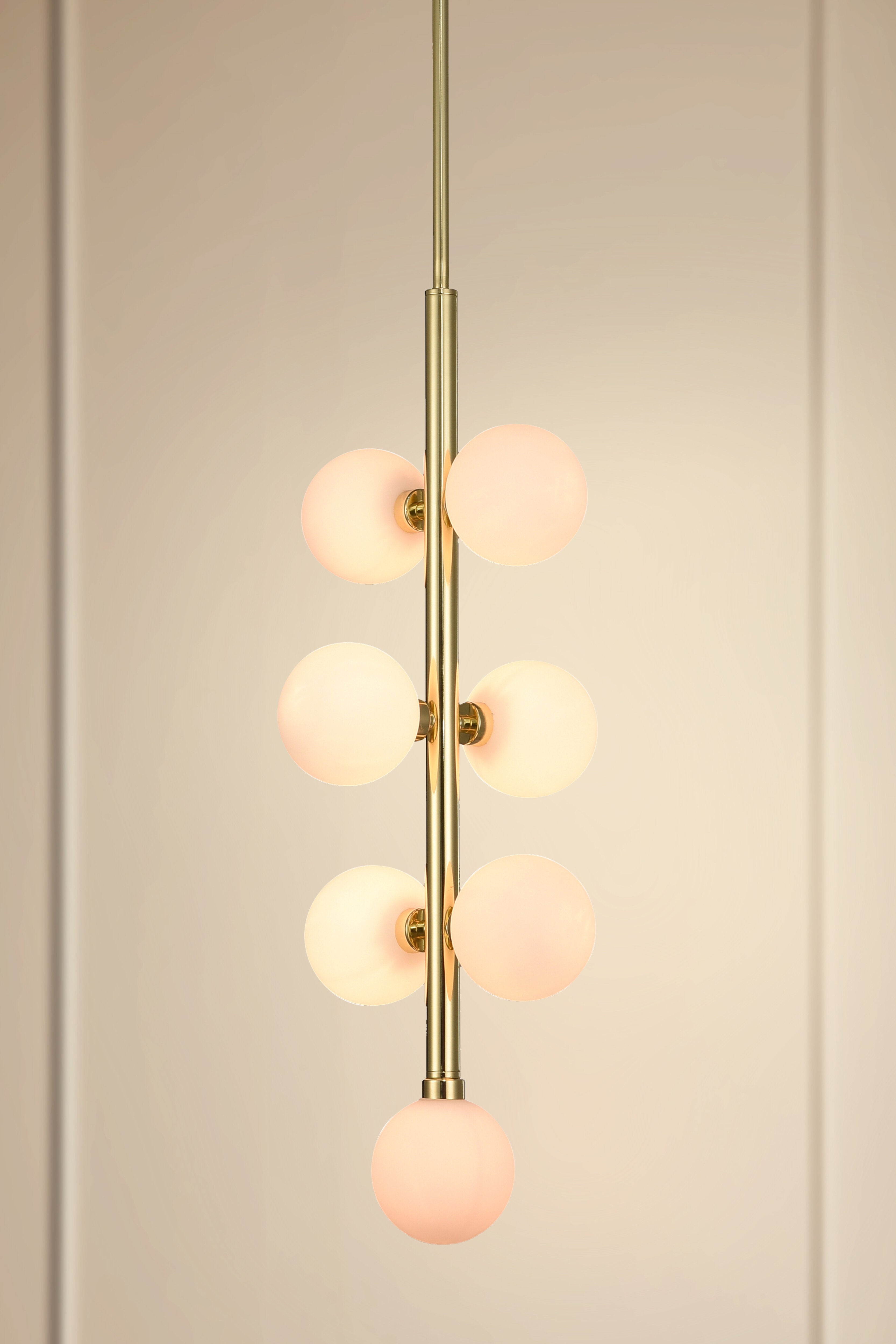Benson Seven Bulb Gold Pendant Light
