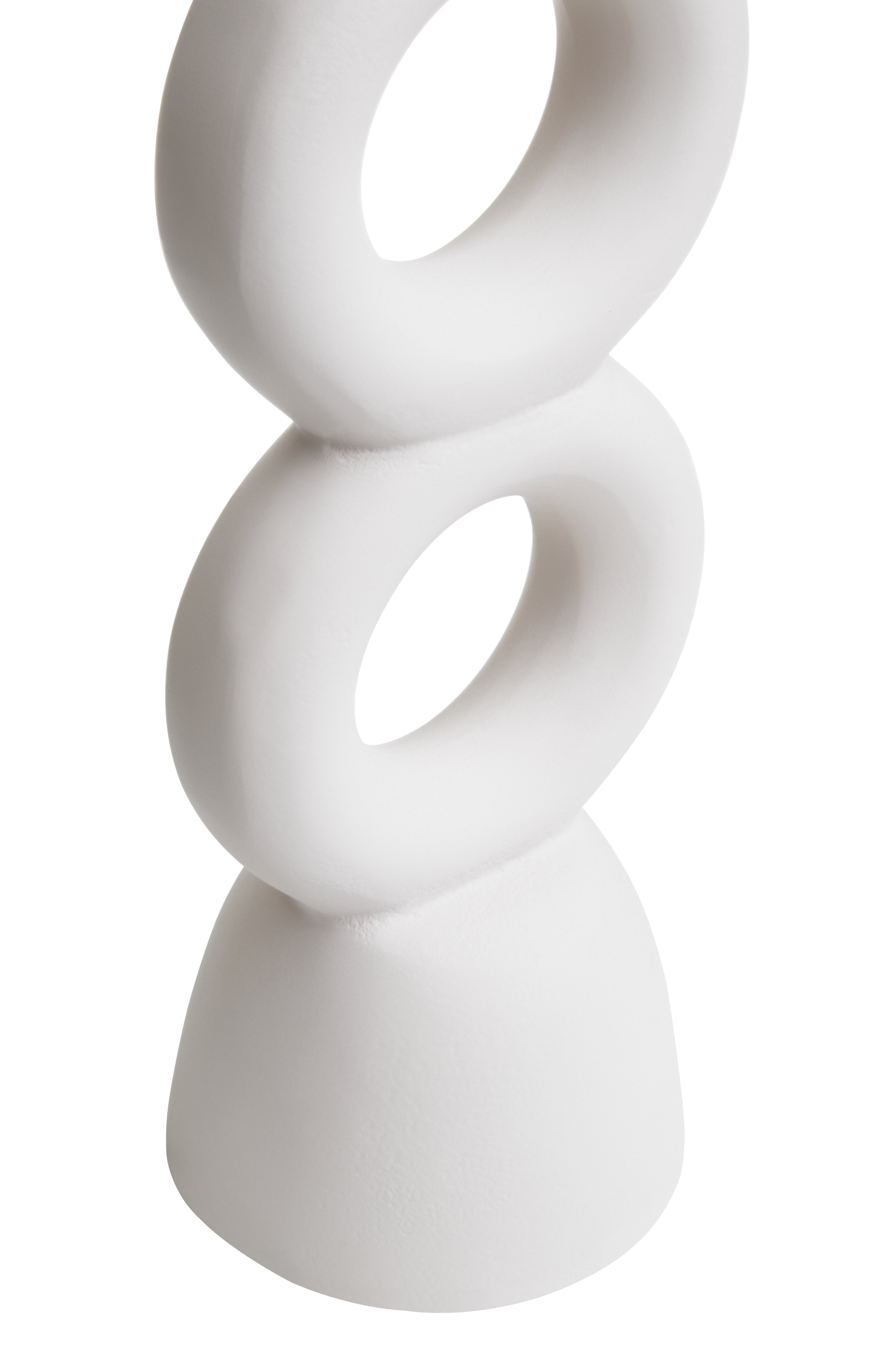 Toba Abstract Cream Single Candle Holder
