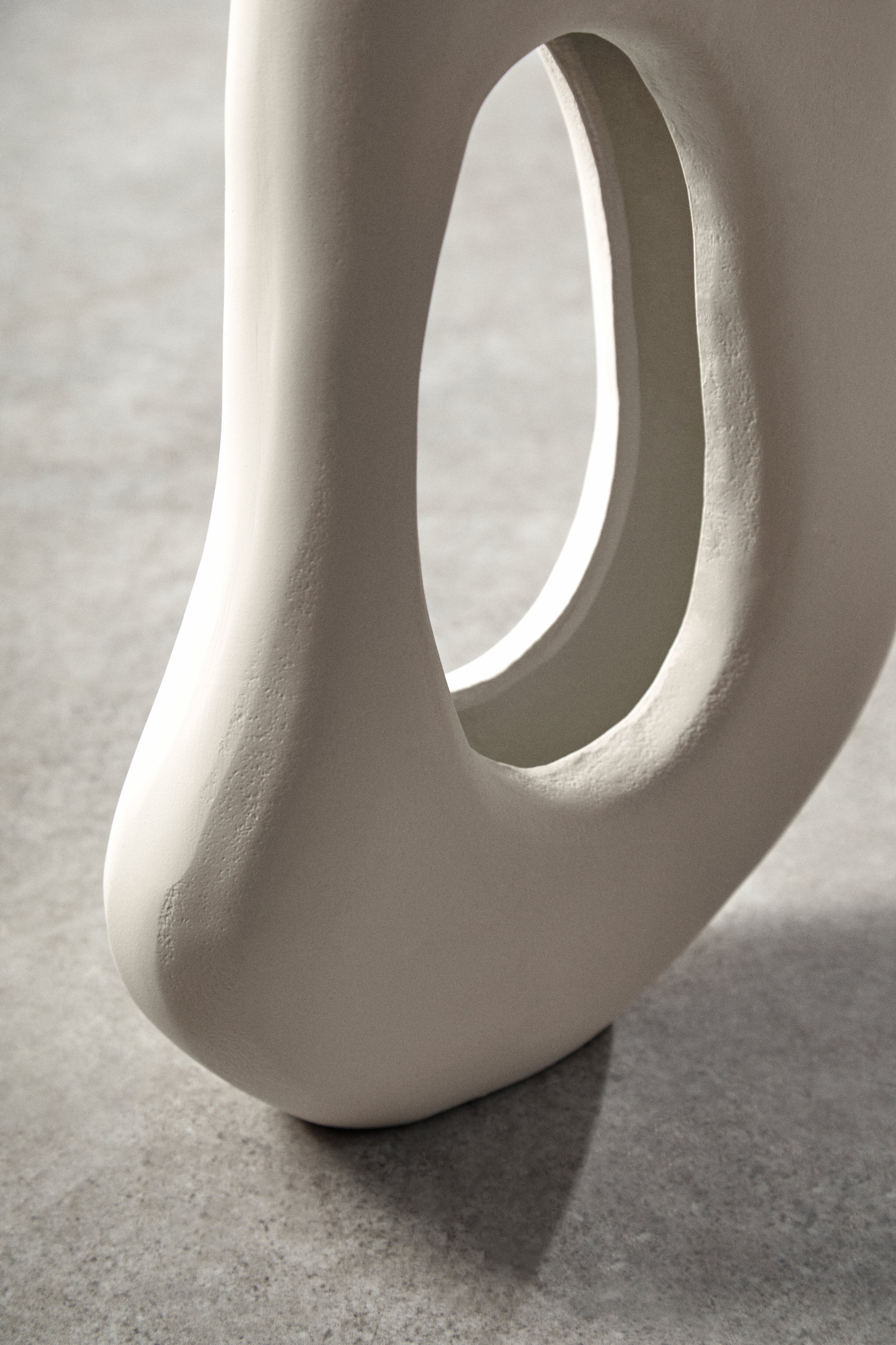 Toba Abstract Cream Sculpture