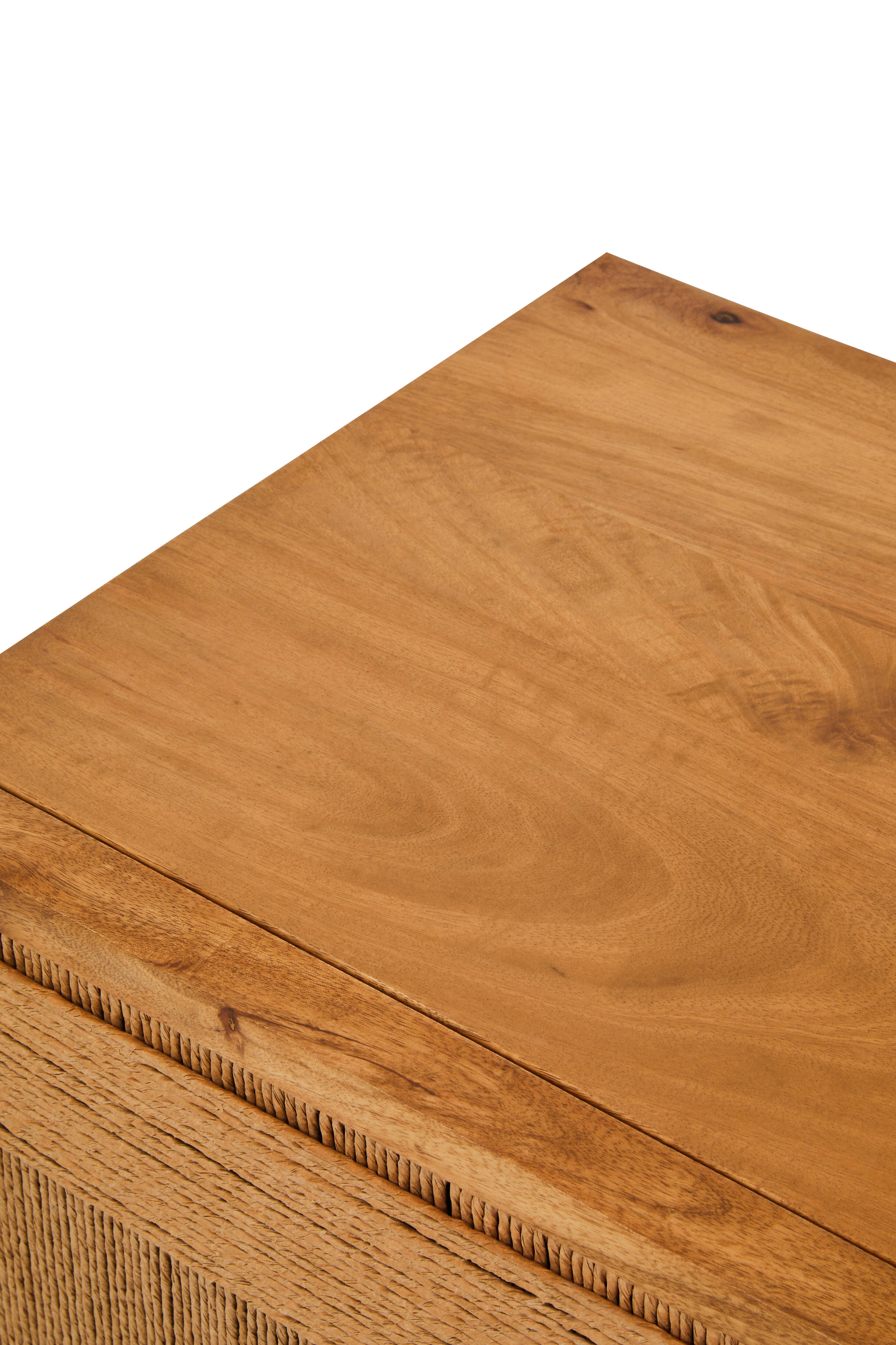 Santana Natural Mango Wood & Rope Detail Sideboard