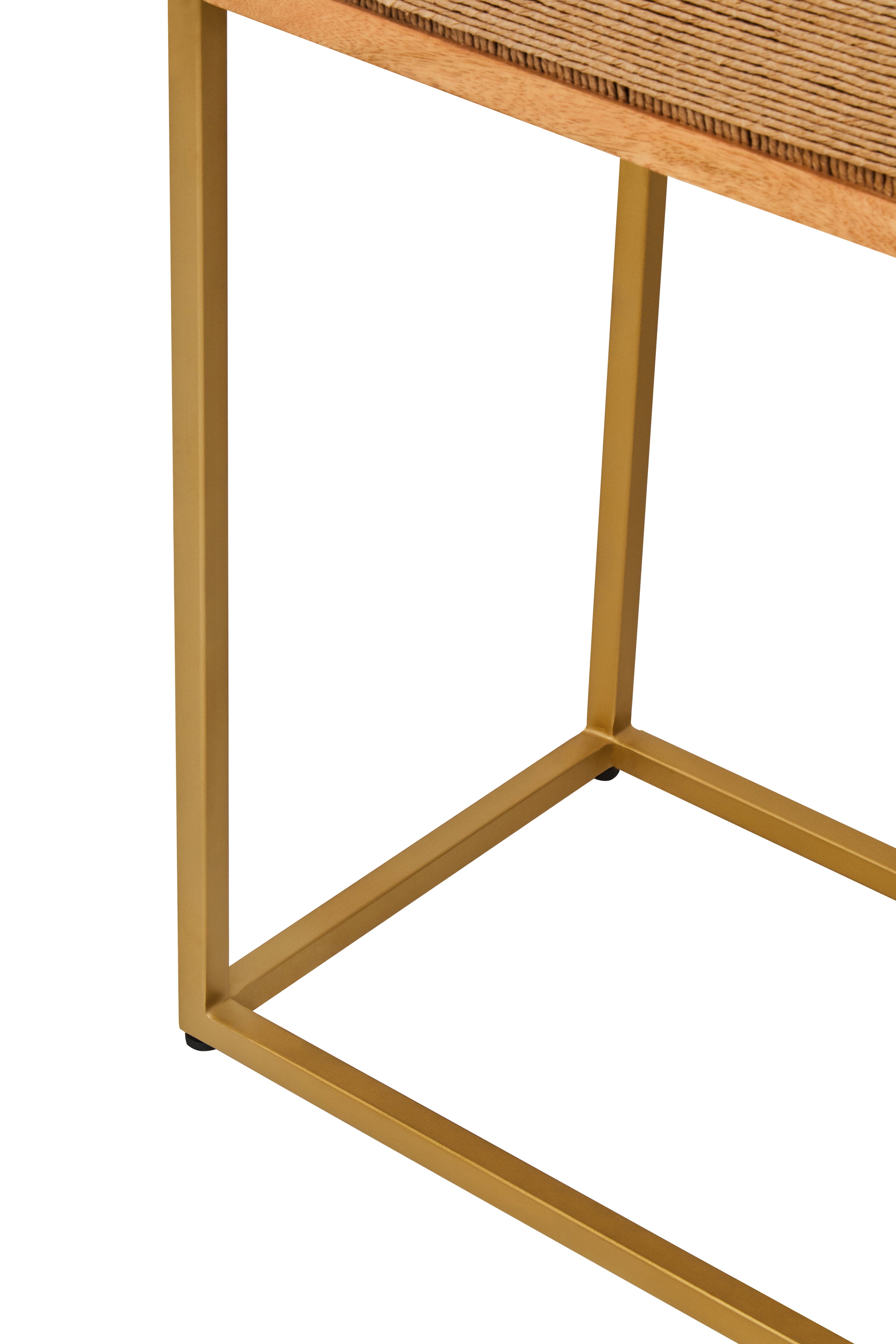 Santana Natural Mango Wood & Rope Detail Cabinet