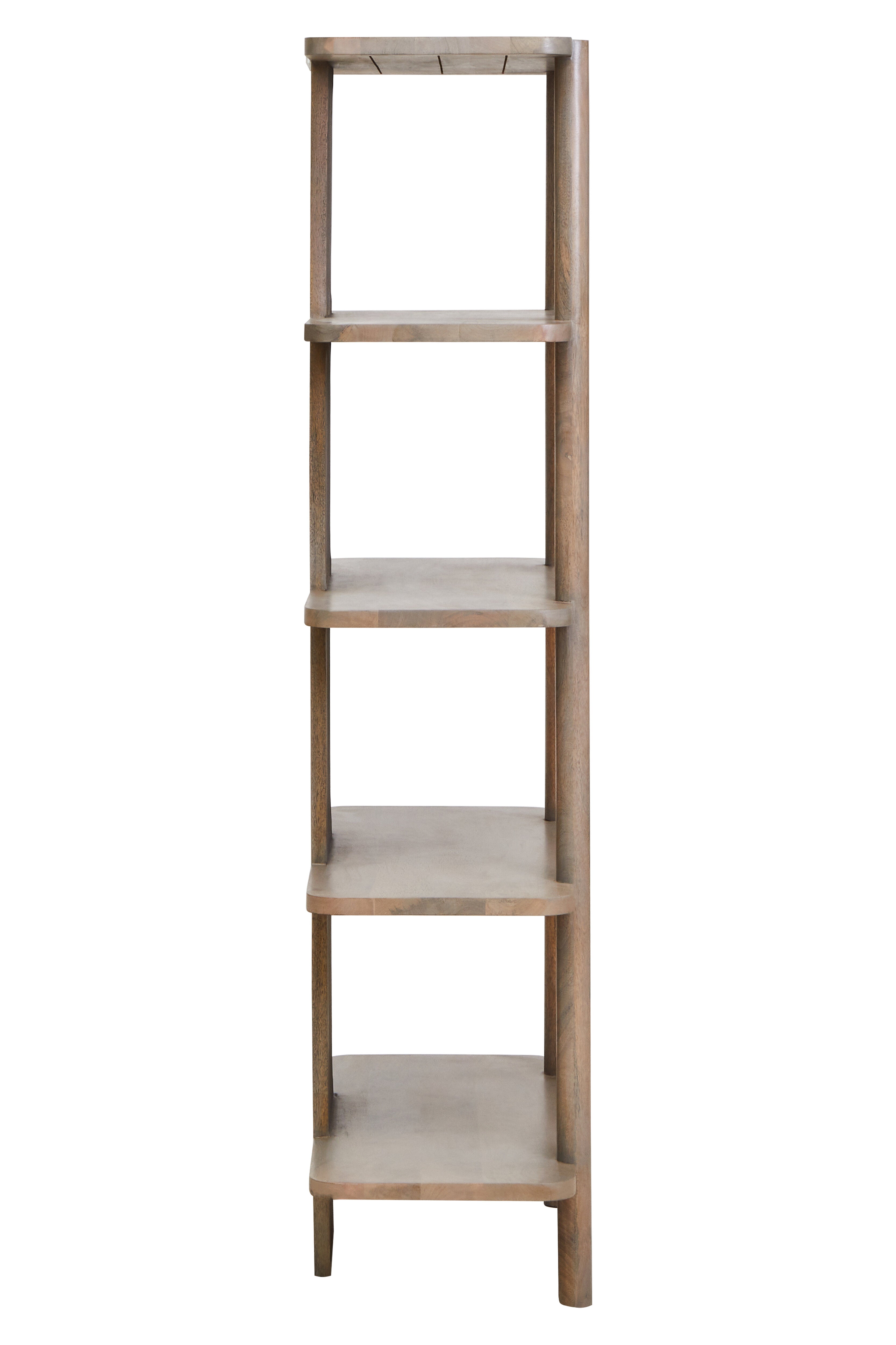 Kelda Grey Mango Wood Ridged Display Unit