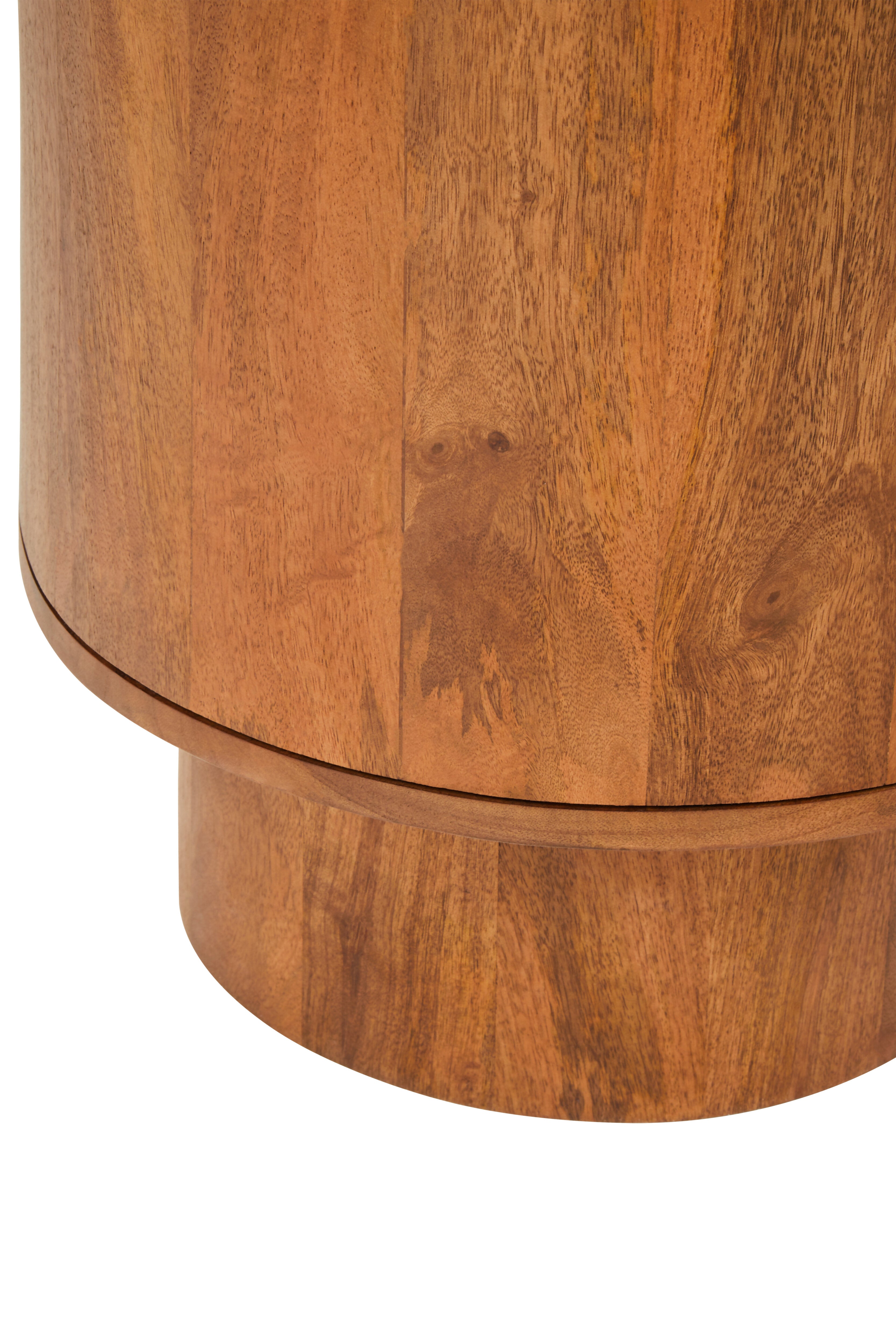 Chiara Carved Brown Mango Wood Cabinet