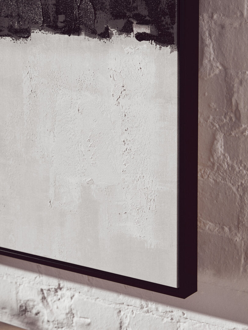 Noah Monochrome Textured Canvas Wall Art