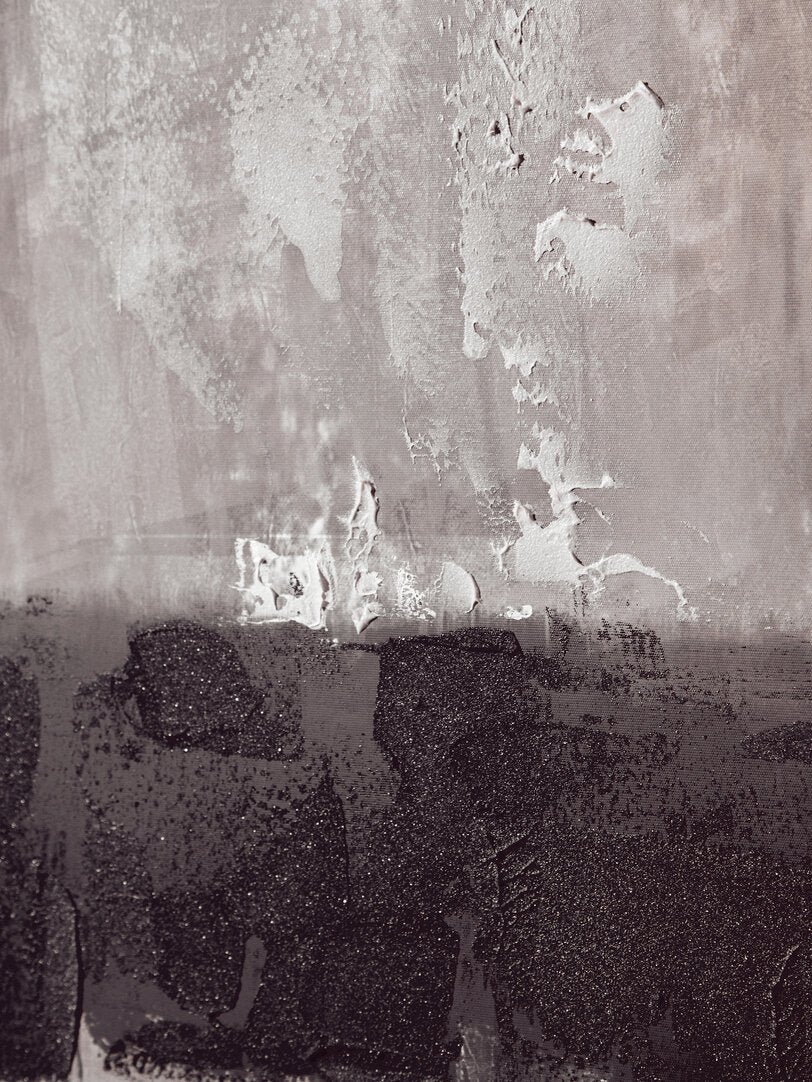 Noah Monochrome Textured Canvas Wall Art