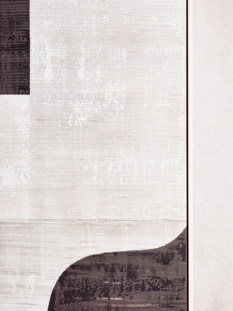 Noah Neutral Abstract Textured Canvas Wall Art
