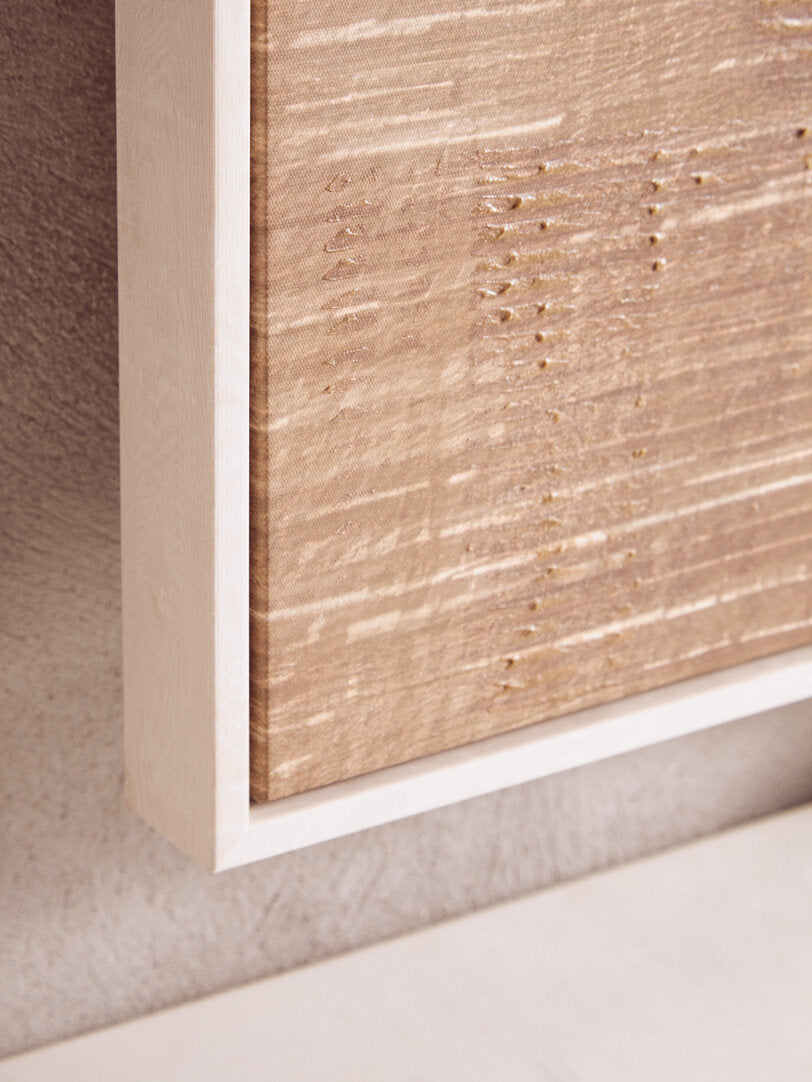 Noah Neutral Abstract Textured Canvas Wall Art