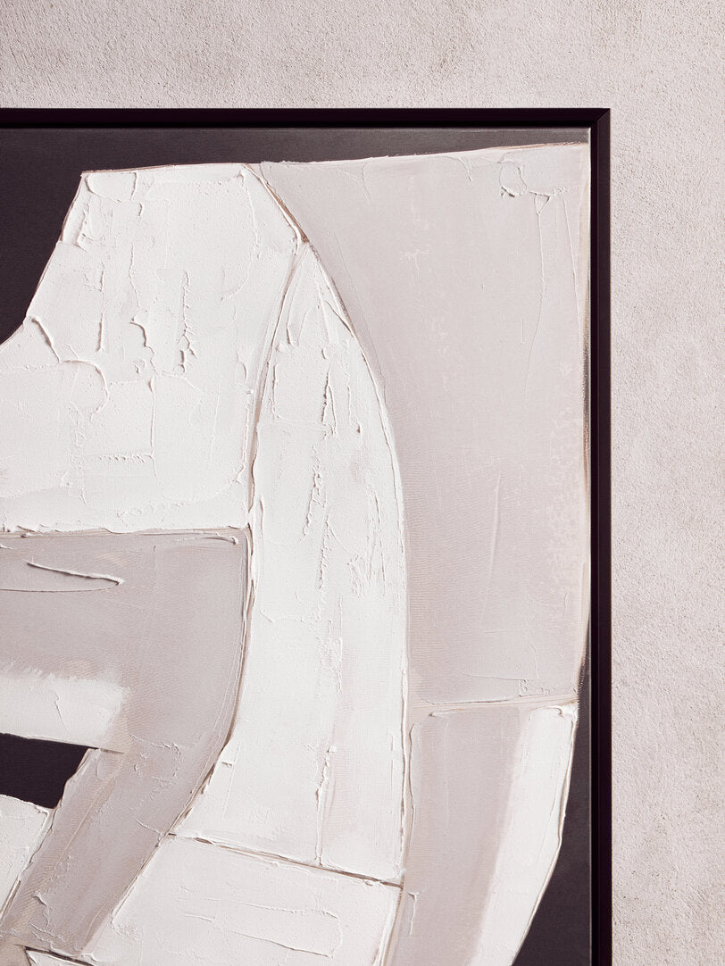 Noah Monochrome Abstract Textured Wall Art