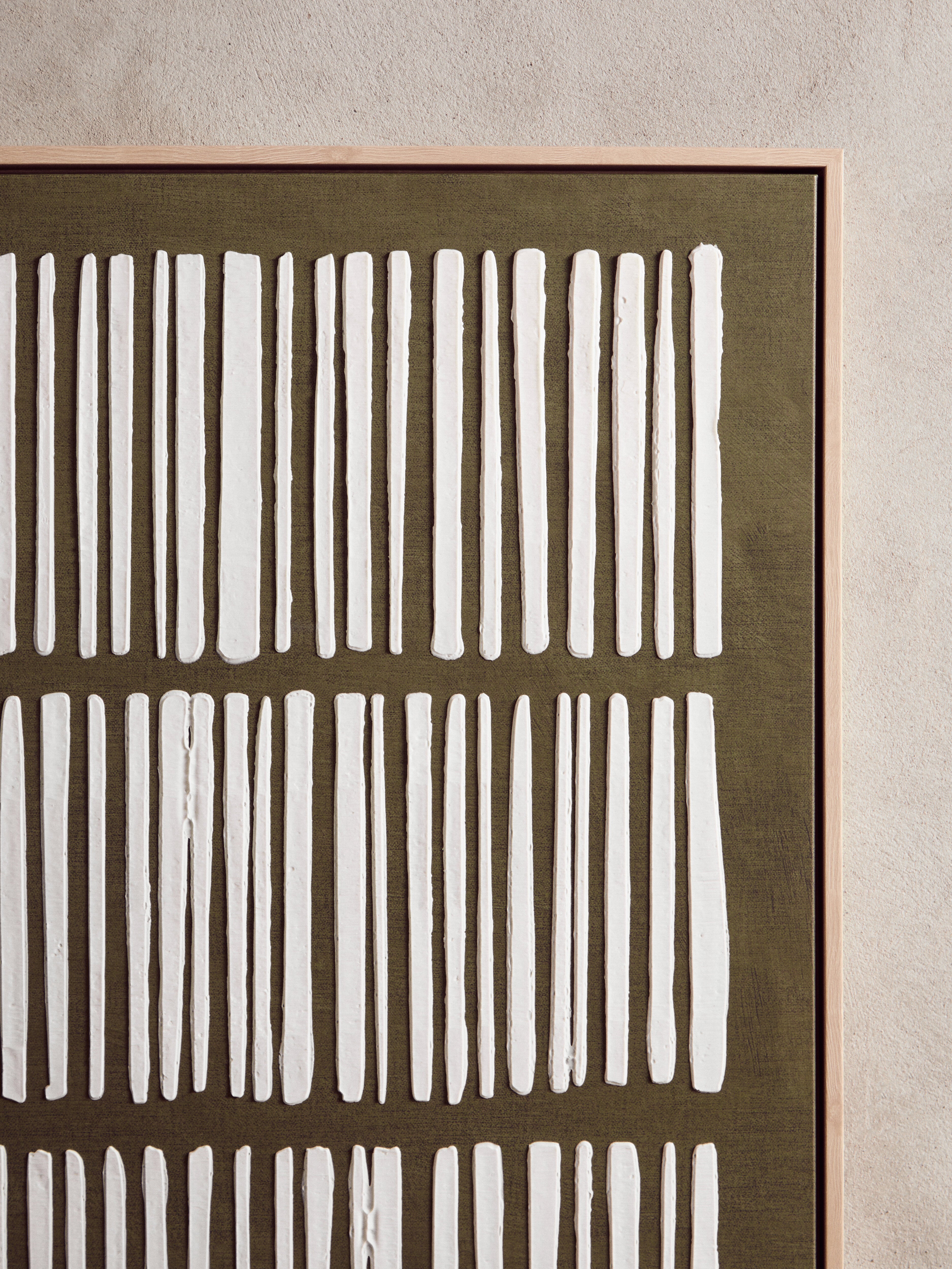 Noah Green & Natural Textured Minimalist Wall Art