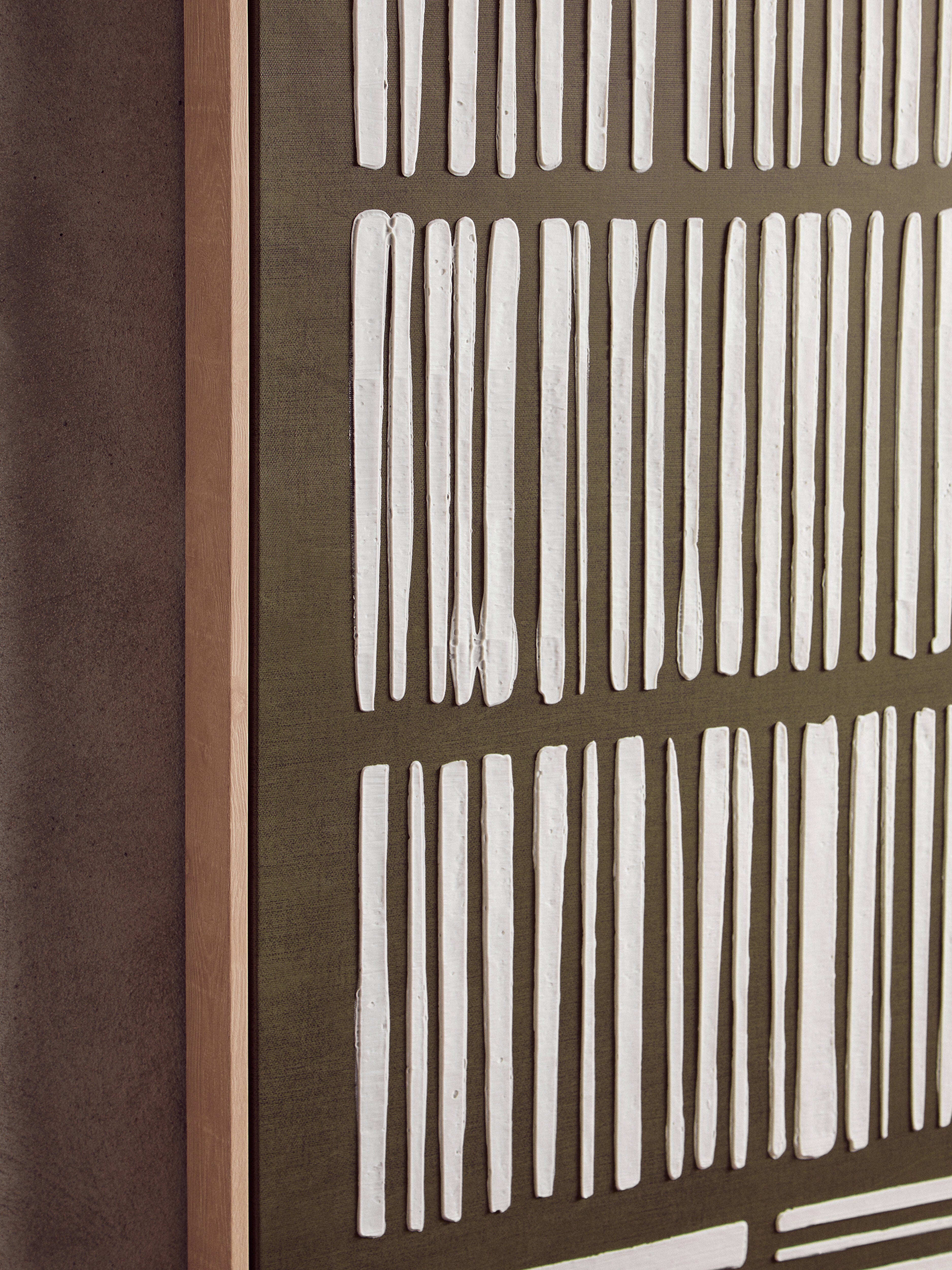 Noah Green & Natural Textured Minimalist Wall Art