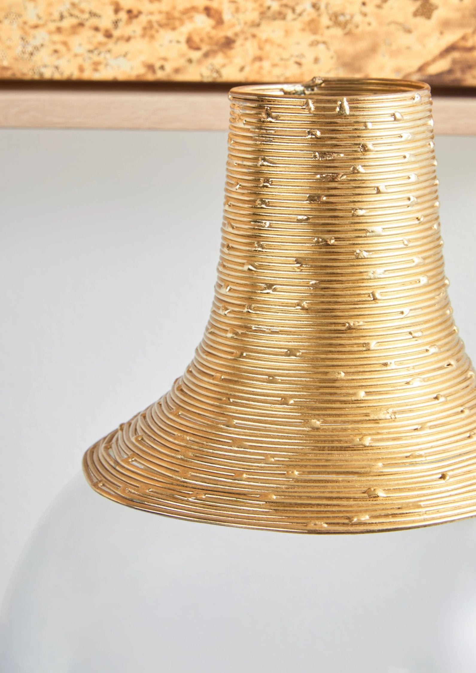 Nocturne Small Glass & Gold Vase