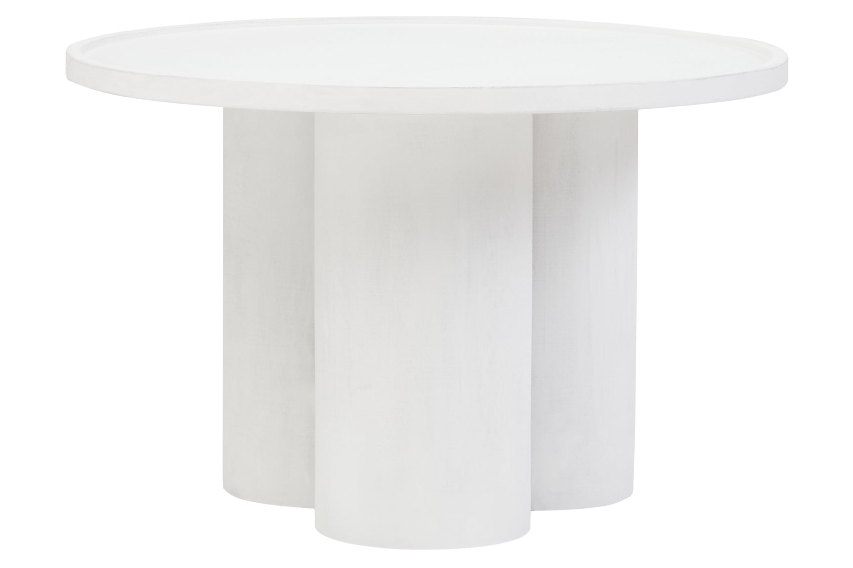 Lentigo Whitewash Mango Wood Column Detail Coffee Table