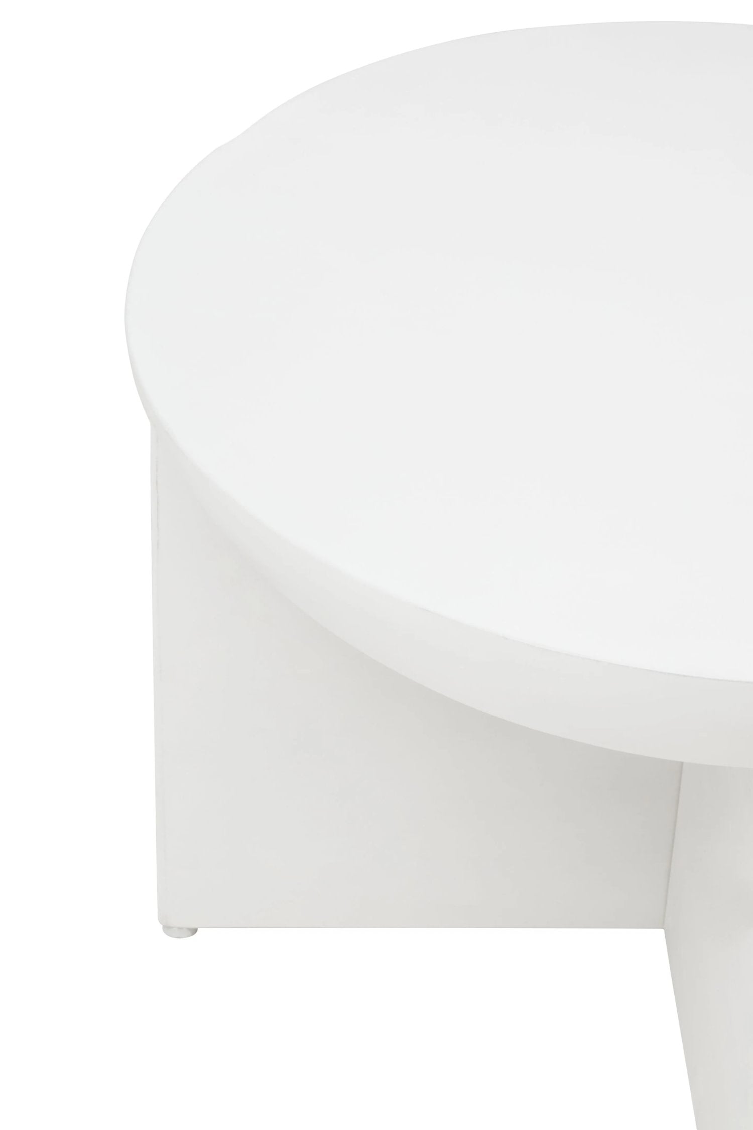 Totem Whitewash Mango Wood Round Coffee Table