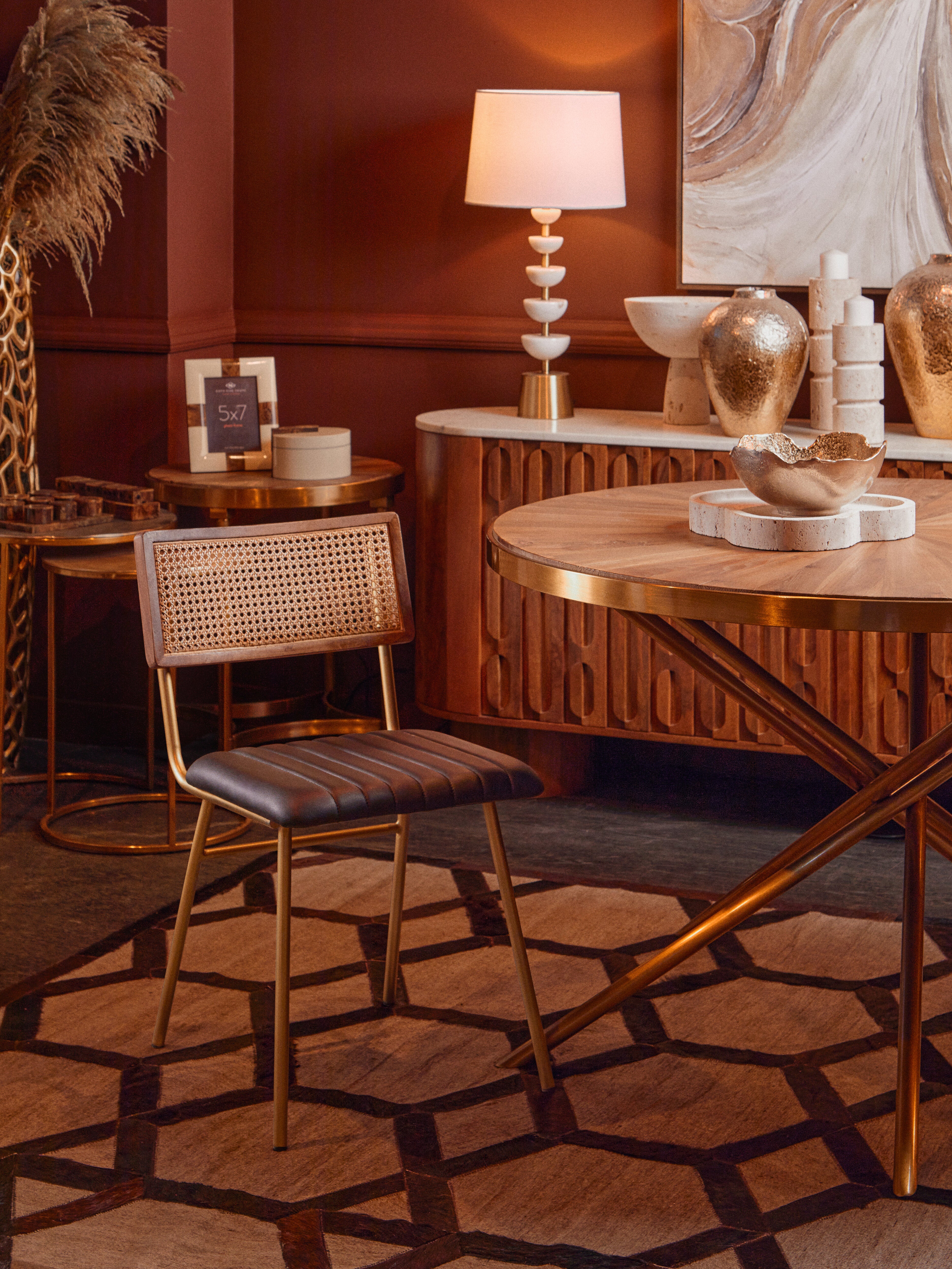 Bonnie White Marble & Gold Table Lamp