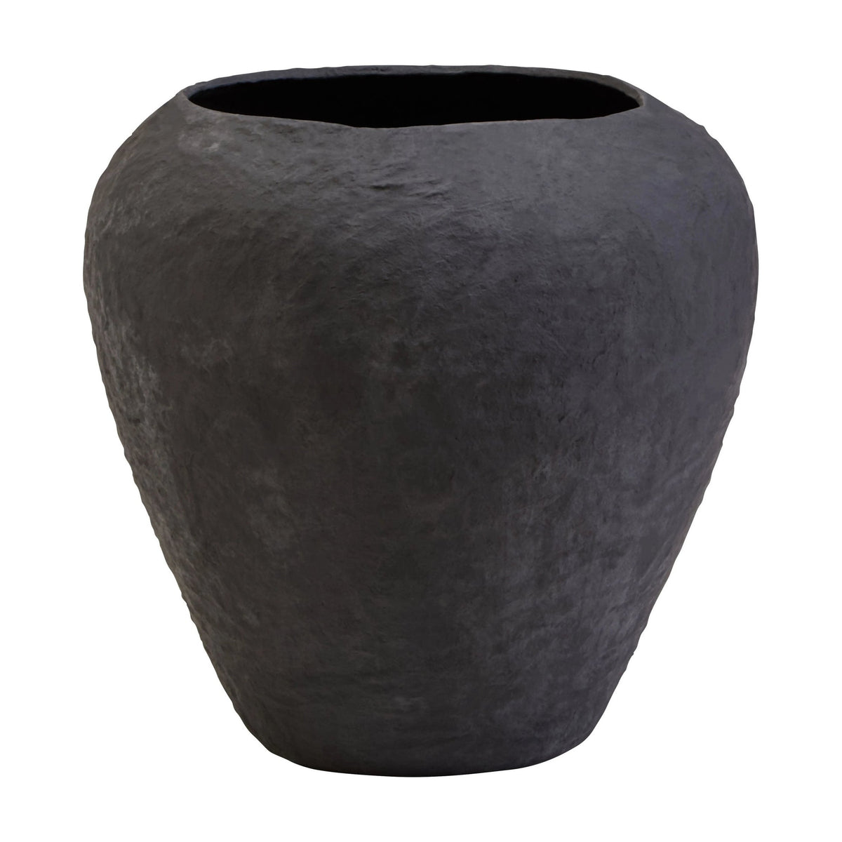 Papyrus Large Black Cotton Mache Planter
