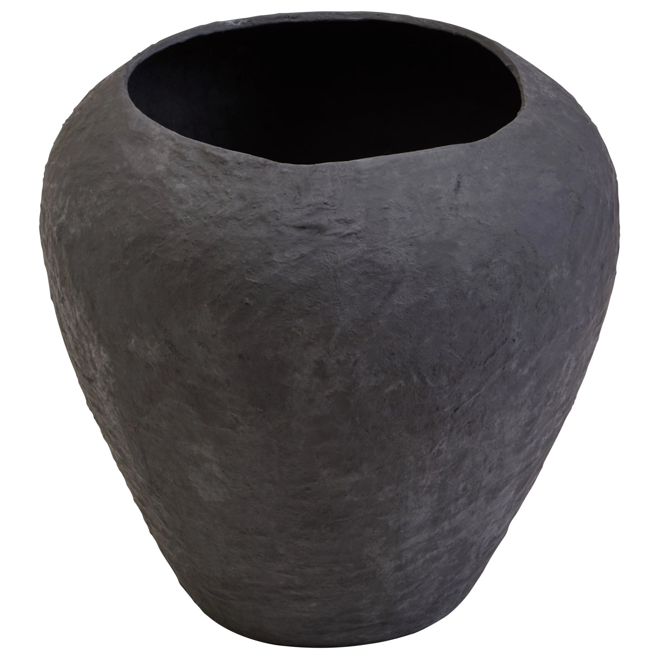 Papyrus Large Black Cotton Mache Planter