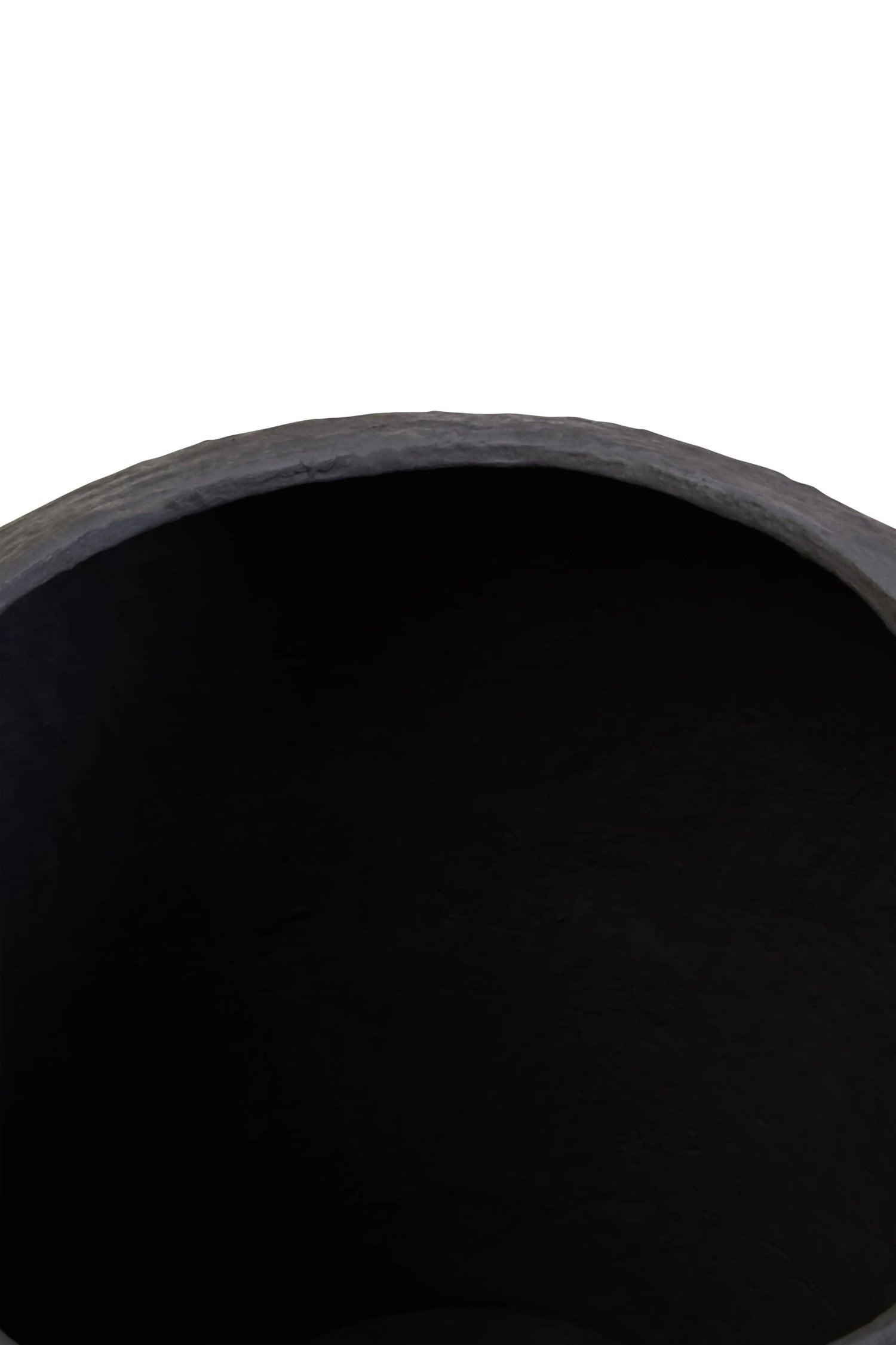 Papyrus Large Black Cotton Mache Planter