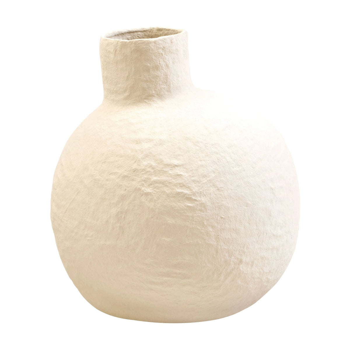 Papyrus Large Cream Cotton Mache Vase