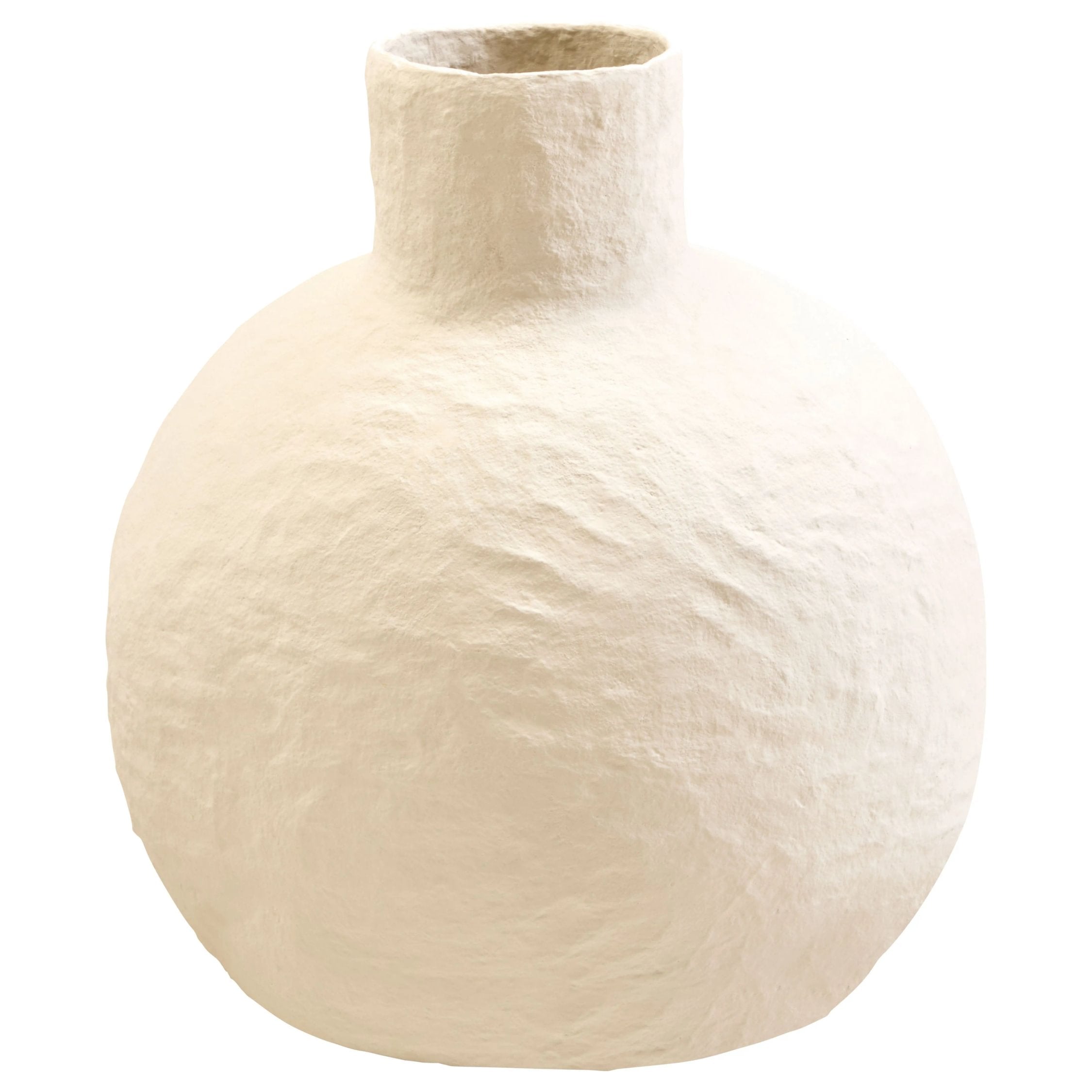 Papyrus Large Cream Cotton Mache Vase