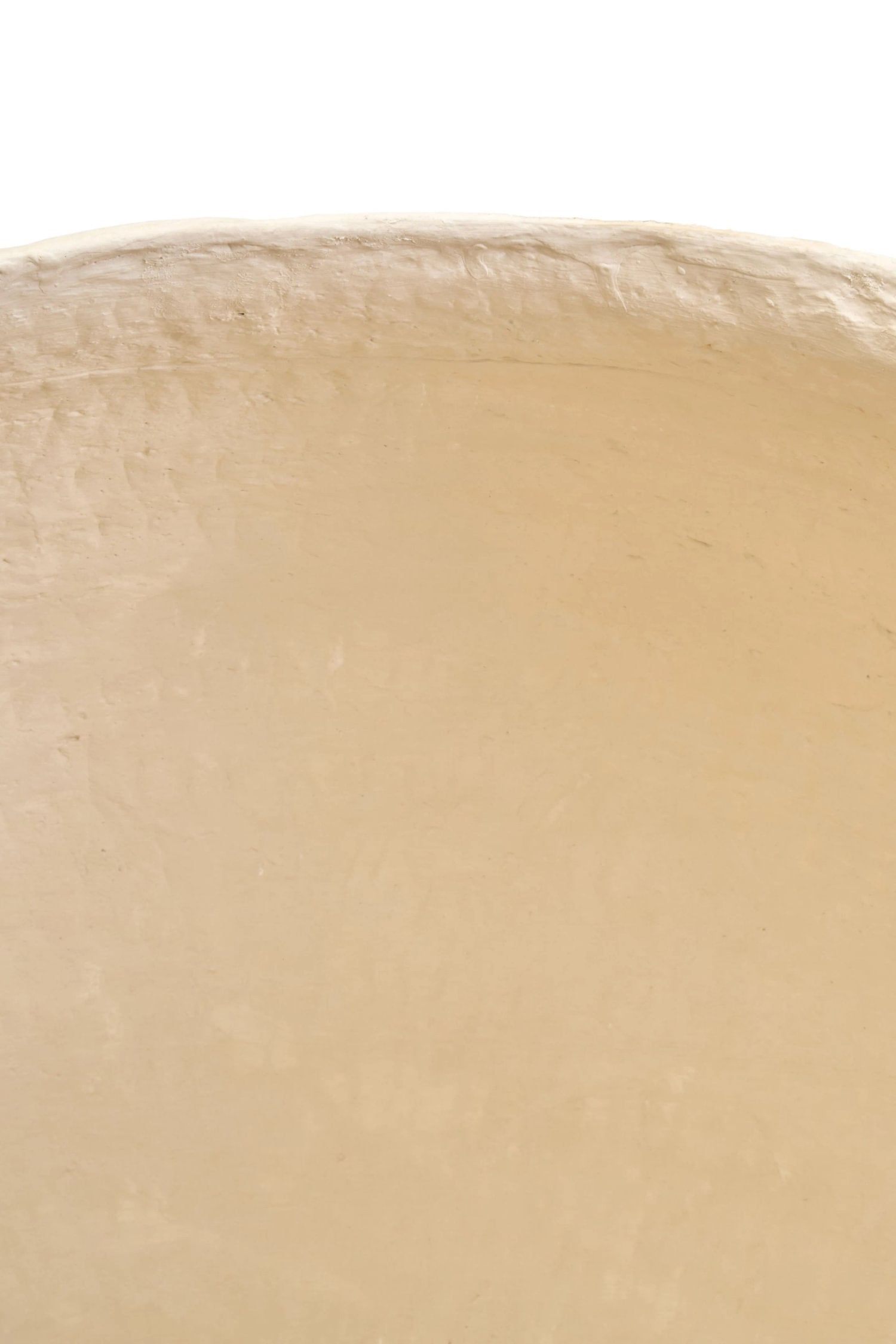 Papyrus Large Beige Cotton Mache Planter
