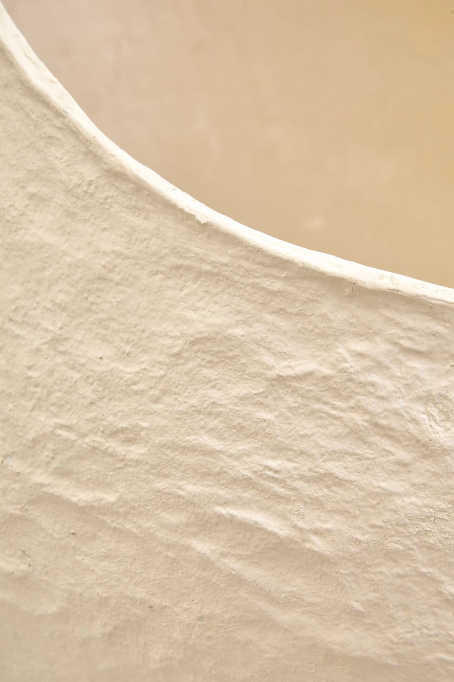 Papyrus Large Beige Cotton Mache Planter