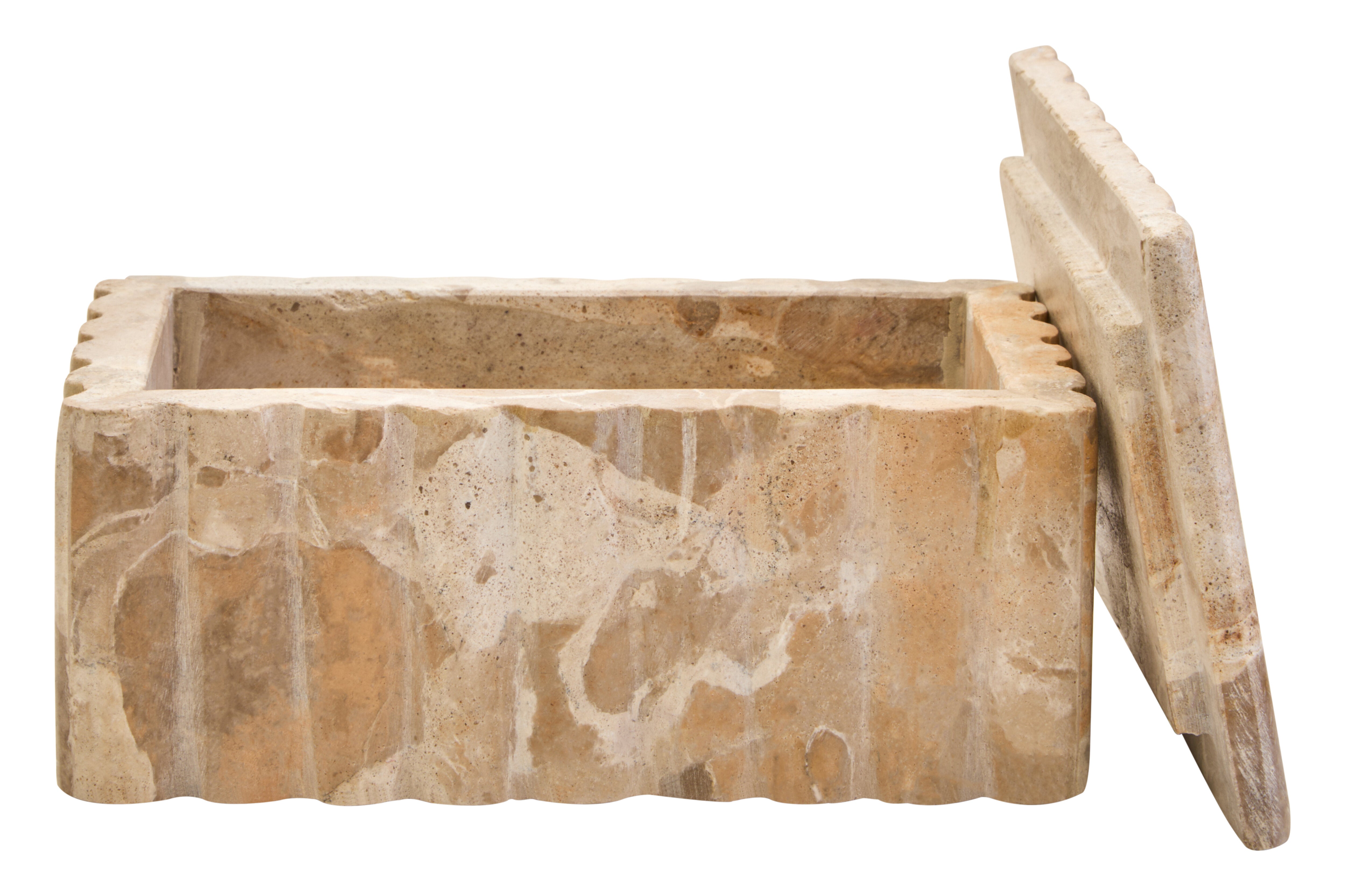 Como Rectangular Chocolate Marble Box