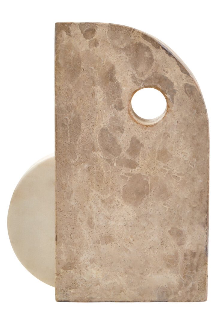 Como Chocolate & White Marble Sculpture