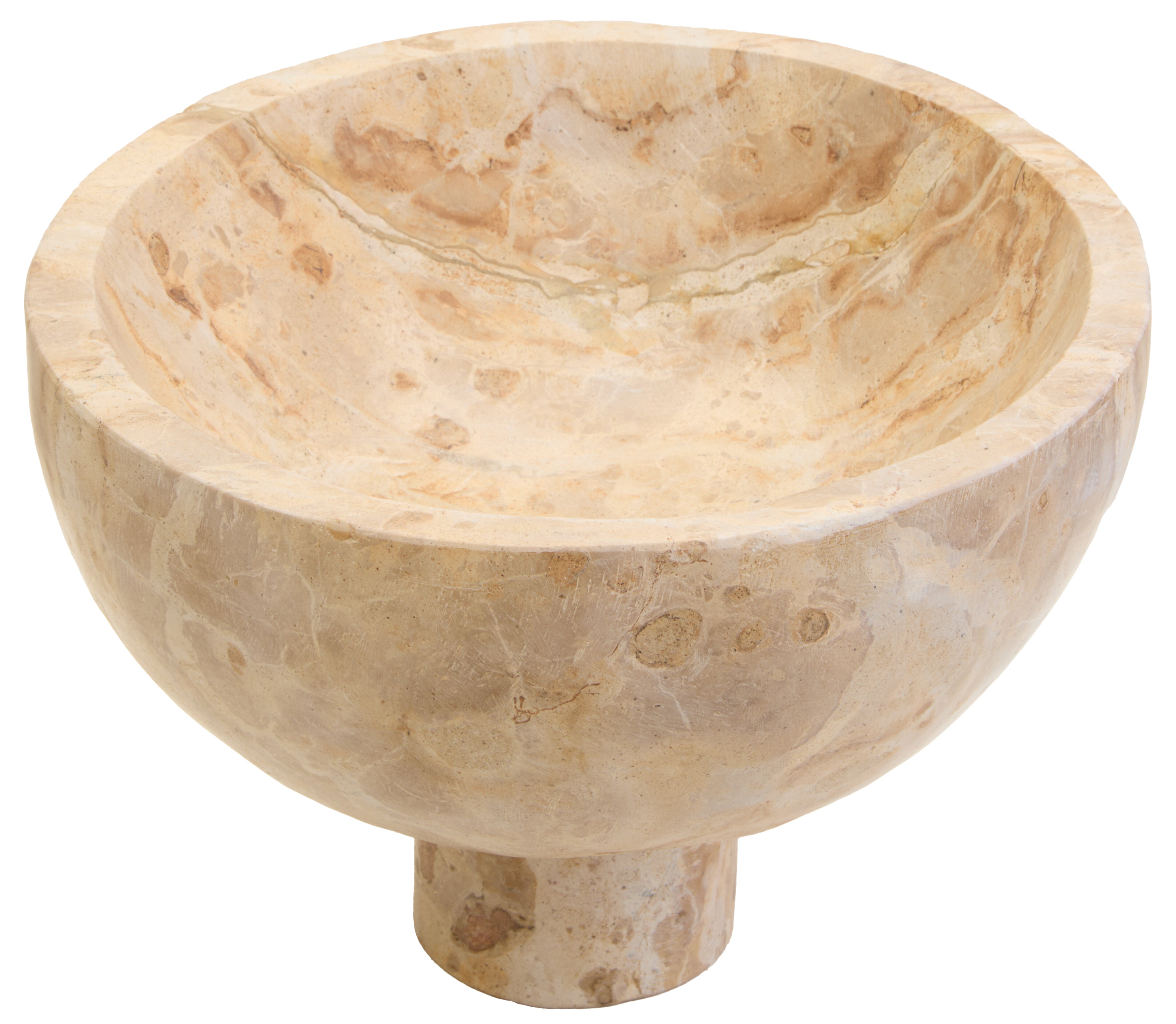 Como Chocolate Marble Pedestal Bowl