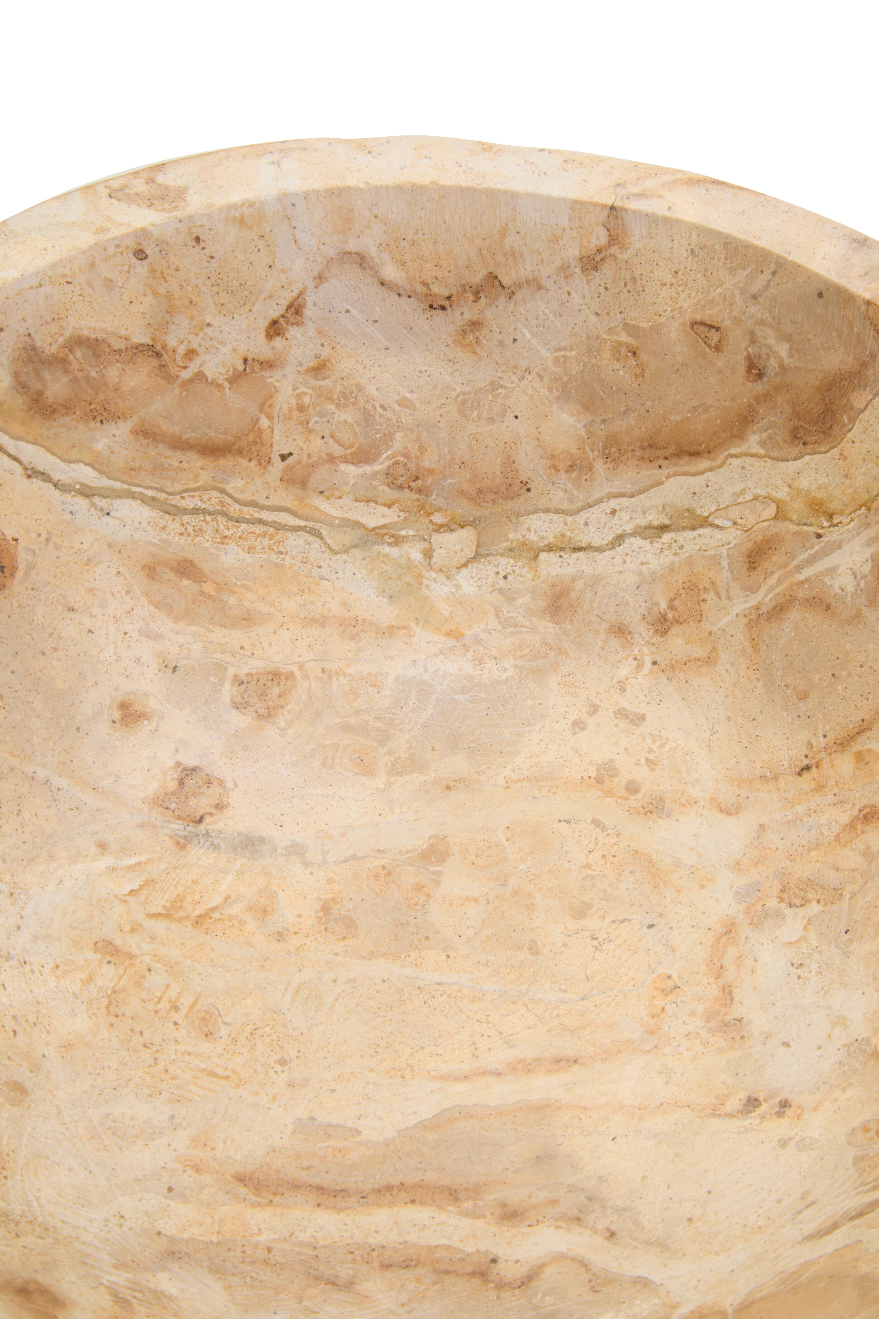 Como Chocolate Marble Pedestal Bowl