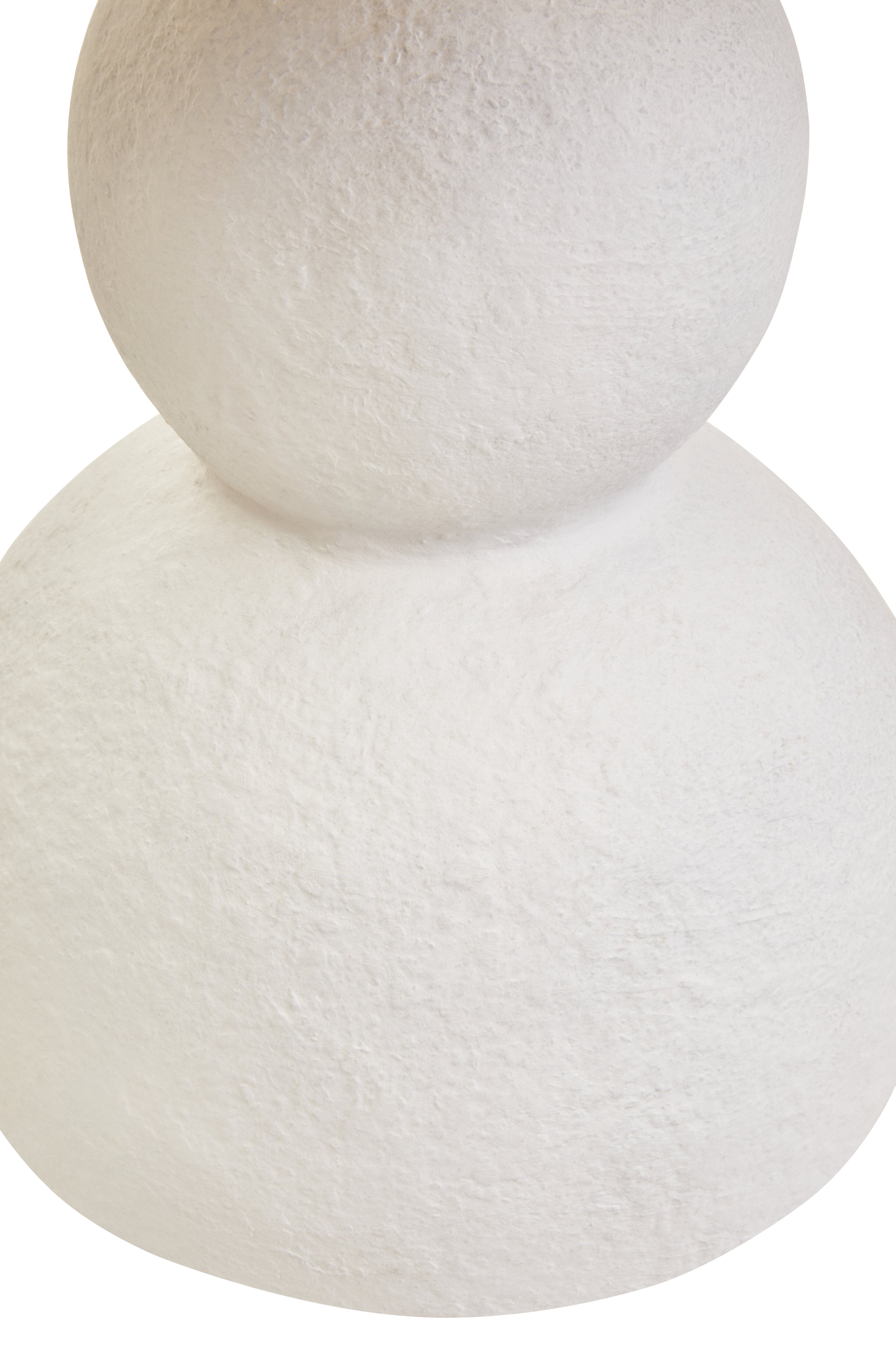 Nissi White Papier Mache Table Lamp