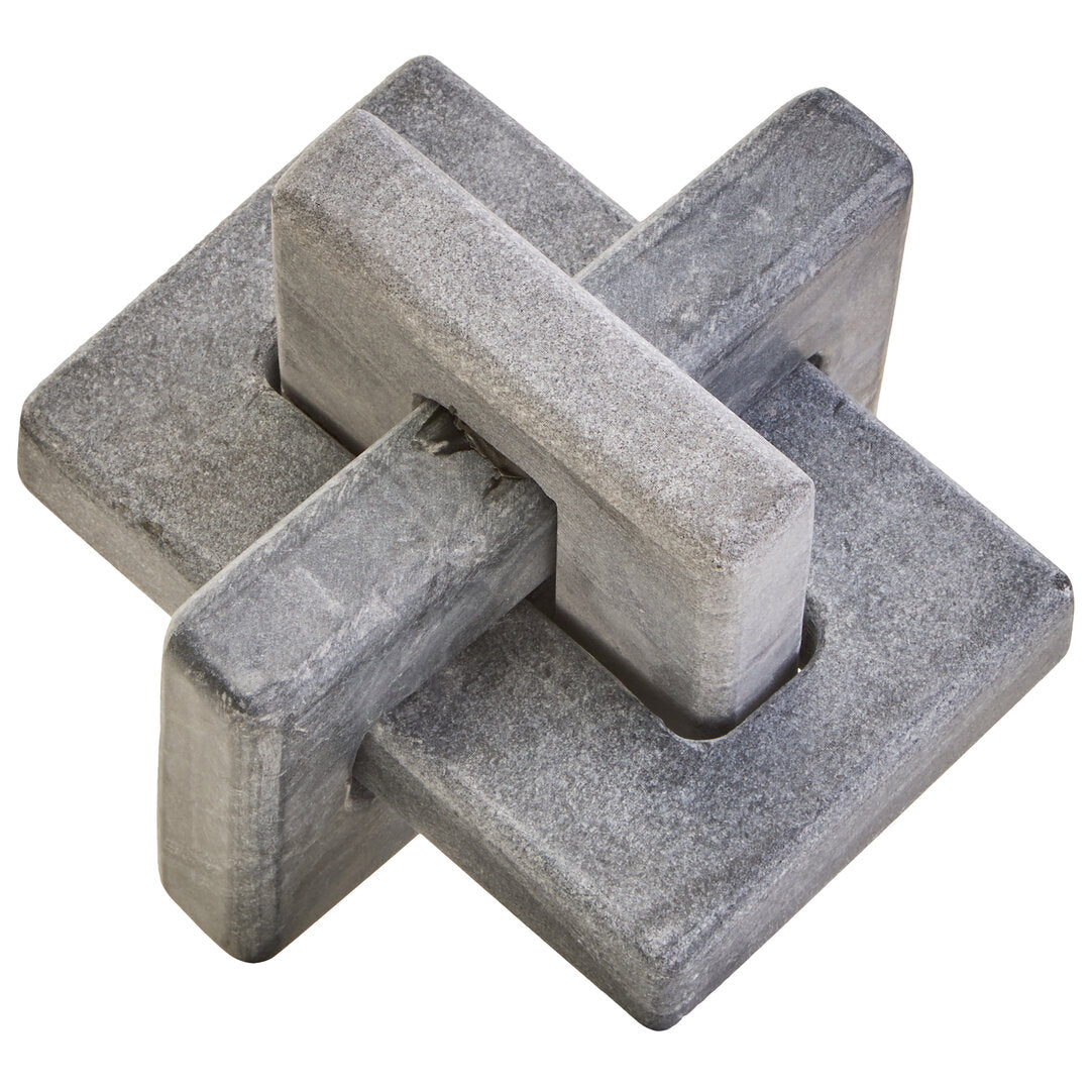 Rico Grey Marble Knot Sculpture