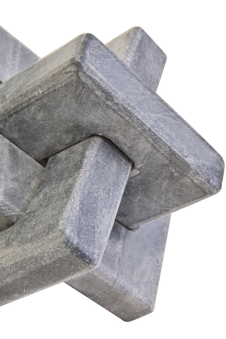 Rico Grey Marble Knot Sculpture