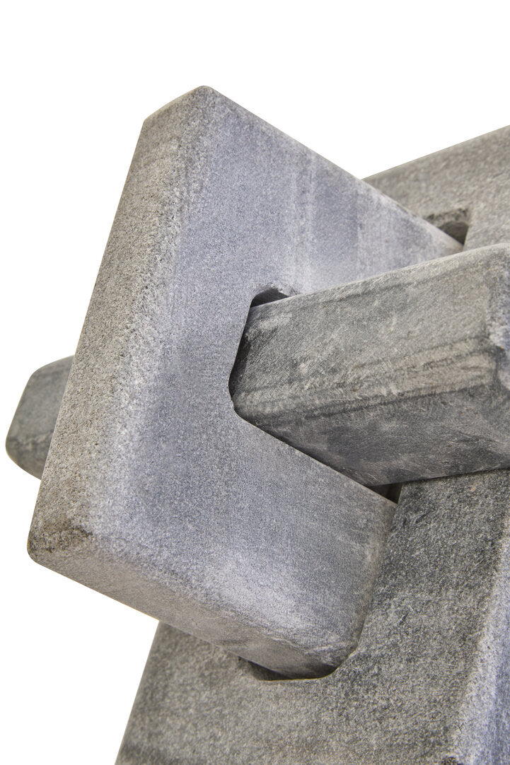 Rico Grey Marble Knot Sculpture