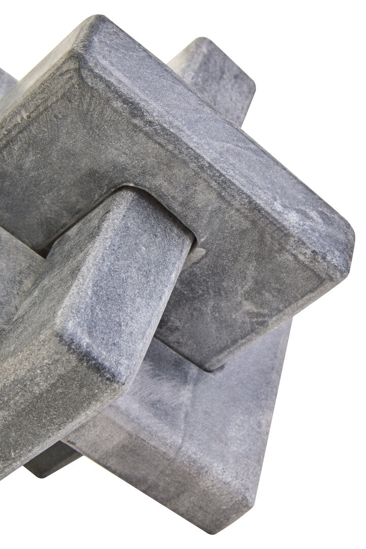 Rico Grey Marble Knot Sculpture