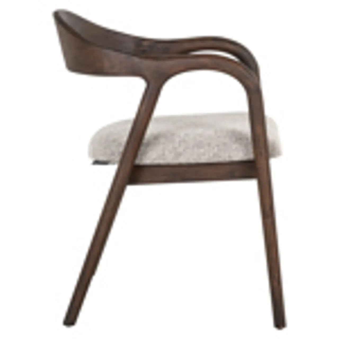 Richmond Interiors Mihara Mocca Brown Cuurved Dining Chair