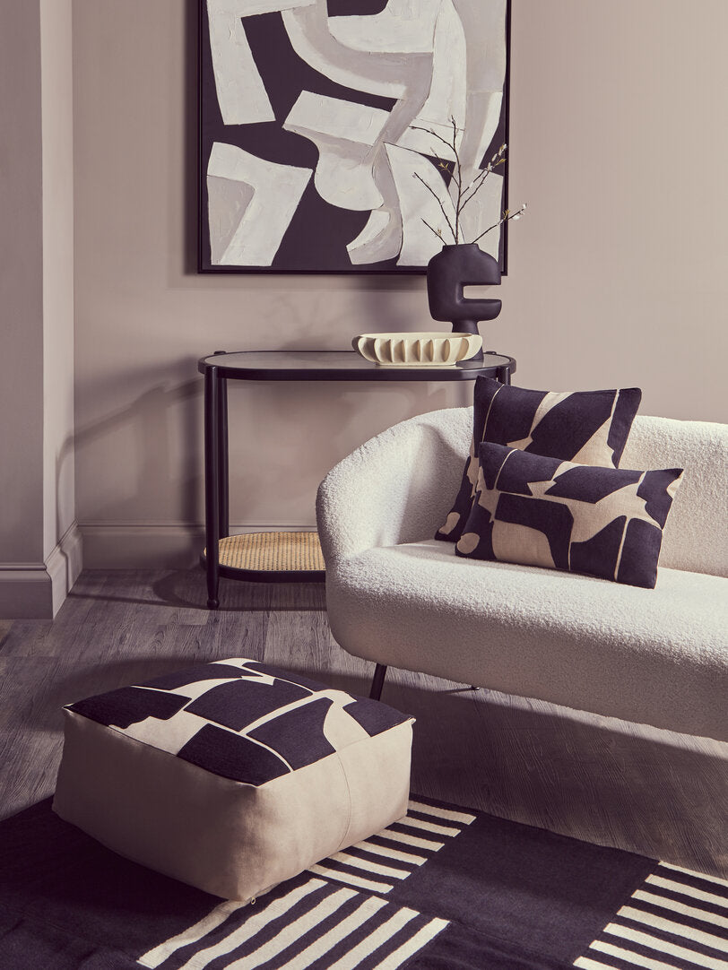 Noah Monochrome Abstract Textured Wall Art