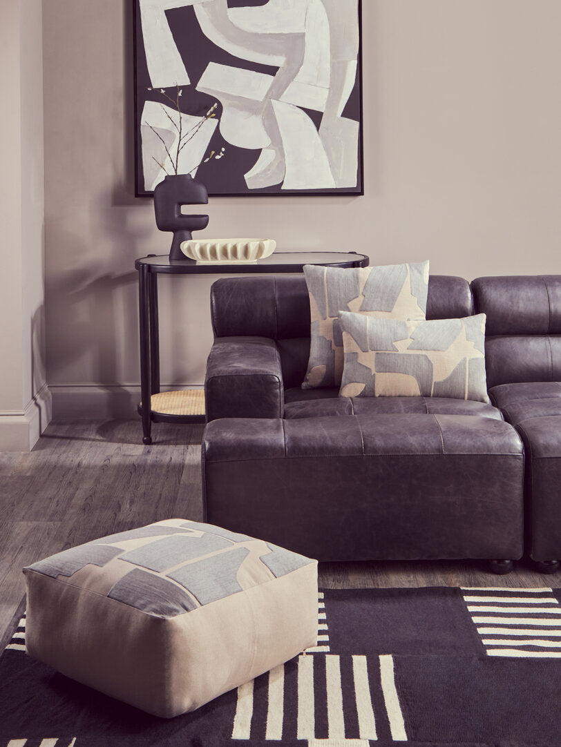 Noah Monochrome Abstract Textured Wall Art