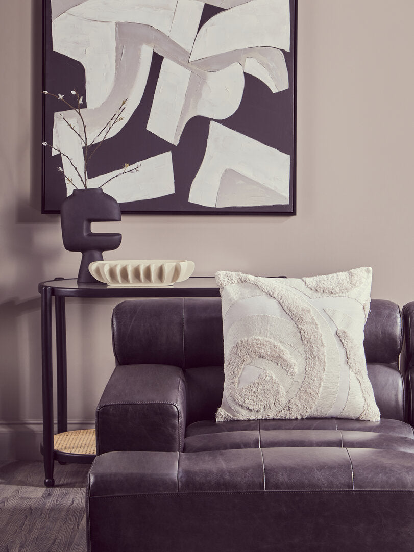 Noah Monochrome Abstract Textured Wall Art