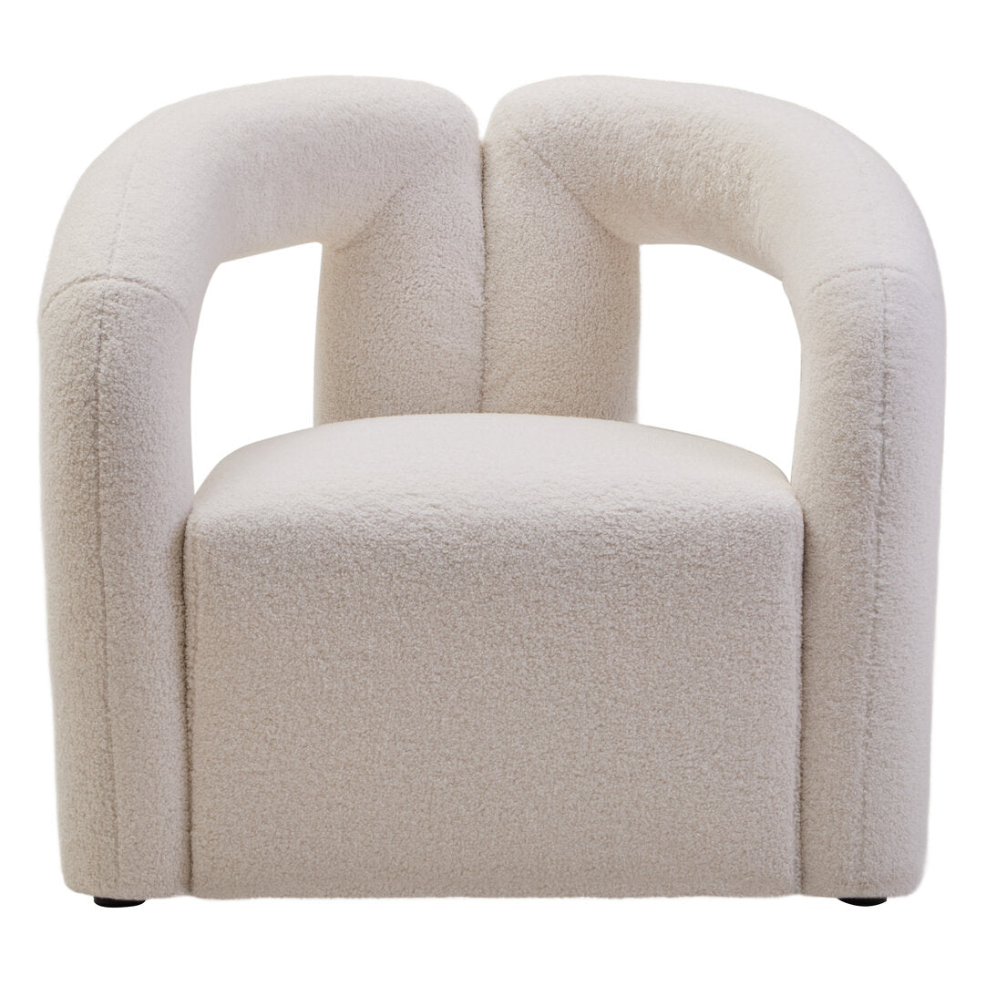 Miller Ivory Boucle Statement Chair