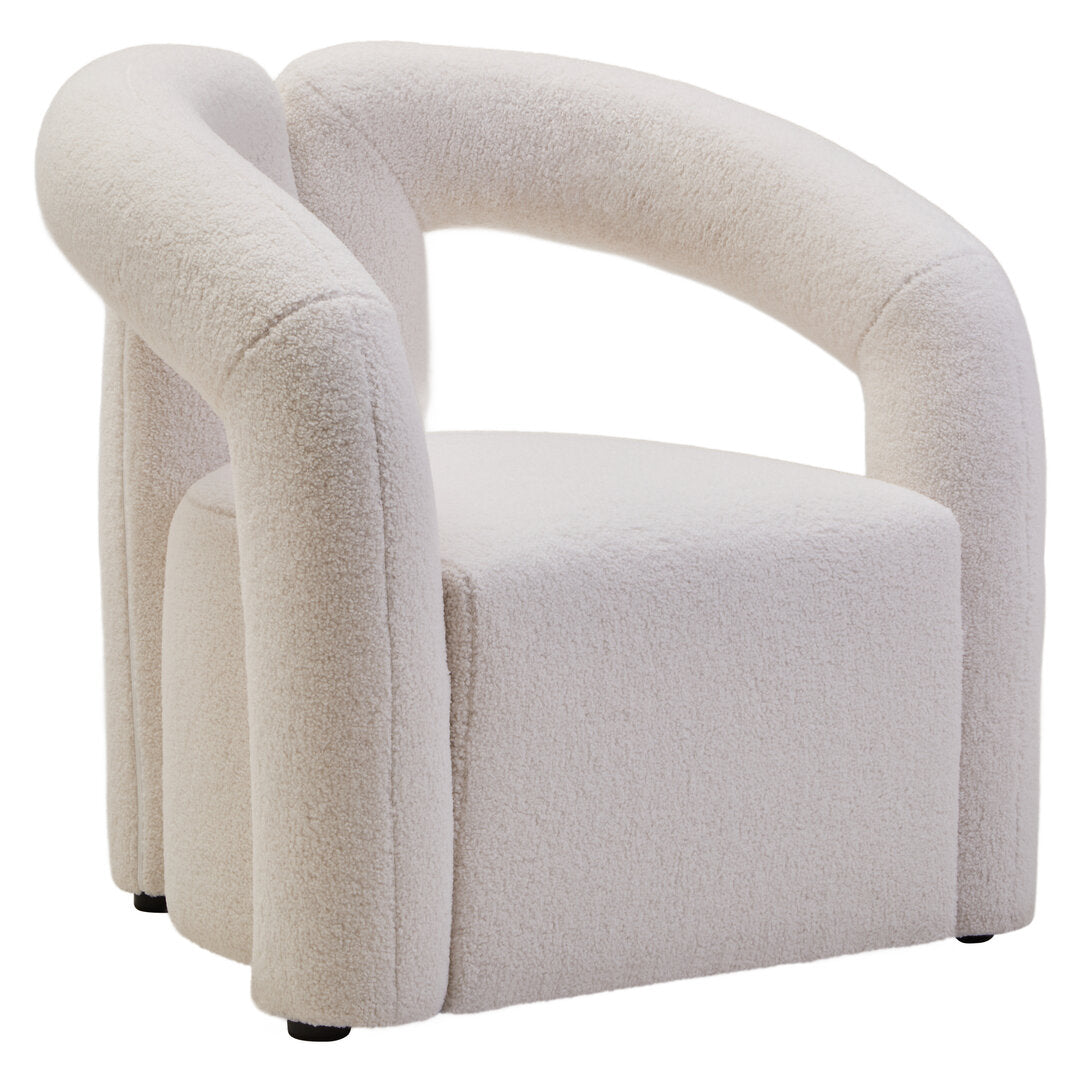 Miller Ivory Boucle Statement Chair