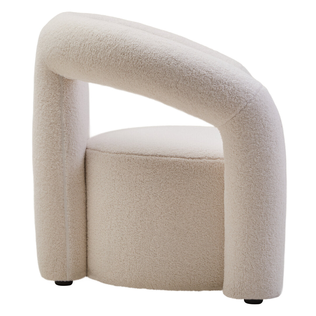 Miller Ivory Boucle Statement Chair