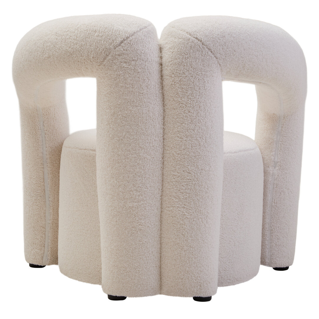 Miller Ivory Boucle Statement Chair