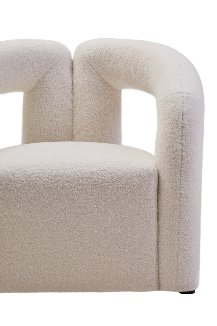 Miller Ivory Boucle Statement Chair