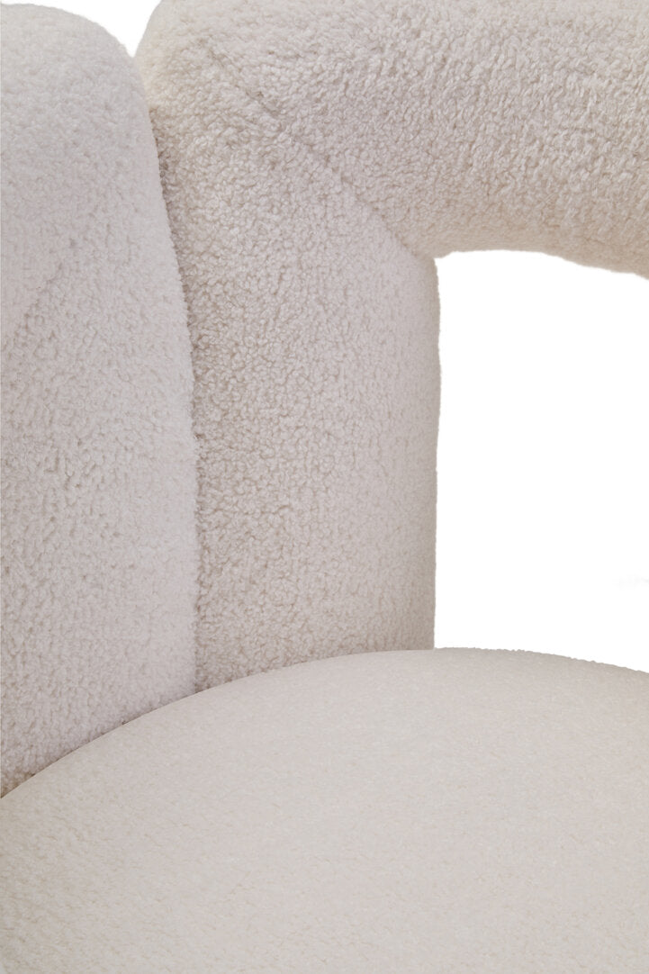 Miller Ivory Boucle Statement Chair