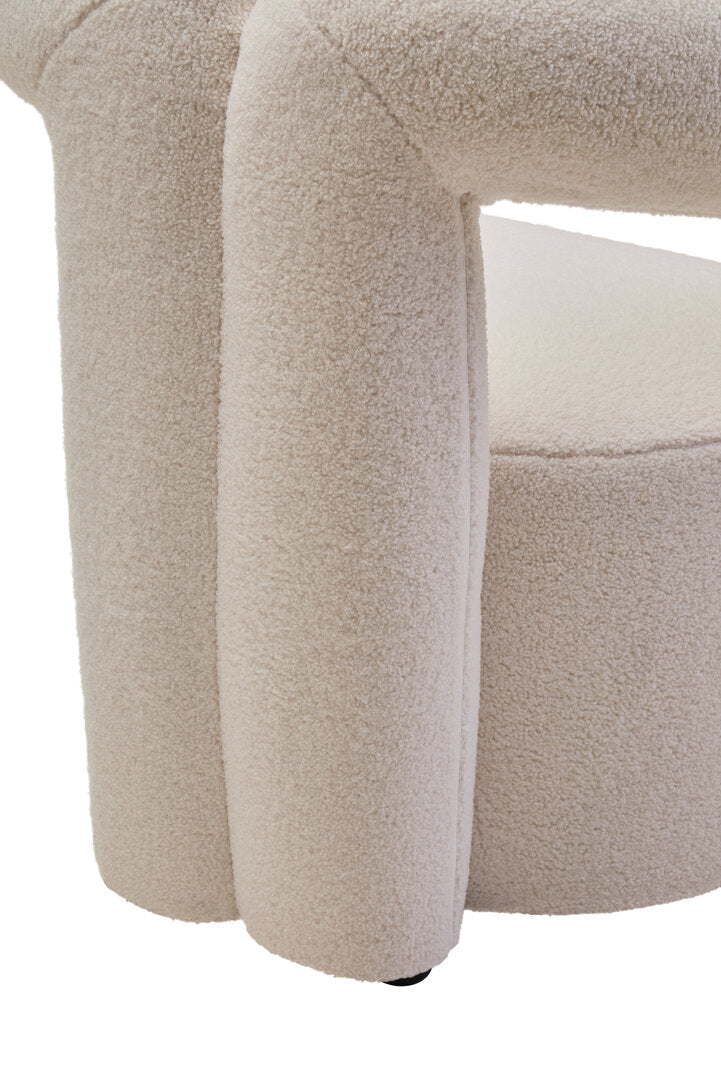 Miller Ivory Boucle Statement Chair