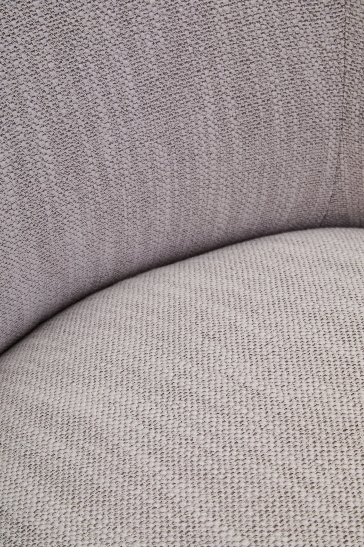 Swell Textured Grey Curved Swivel Chair