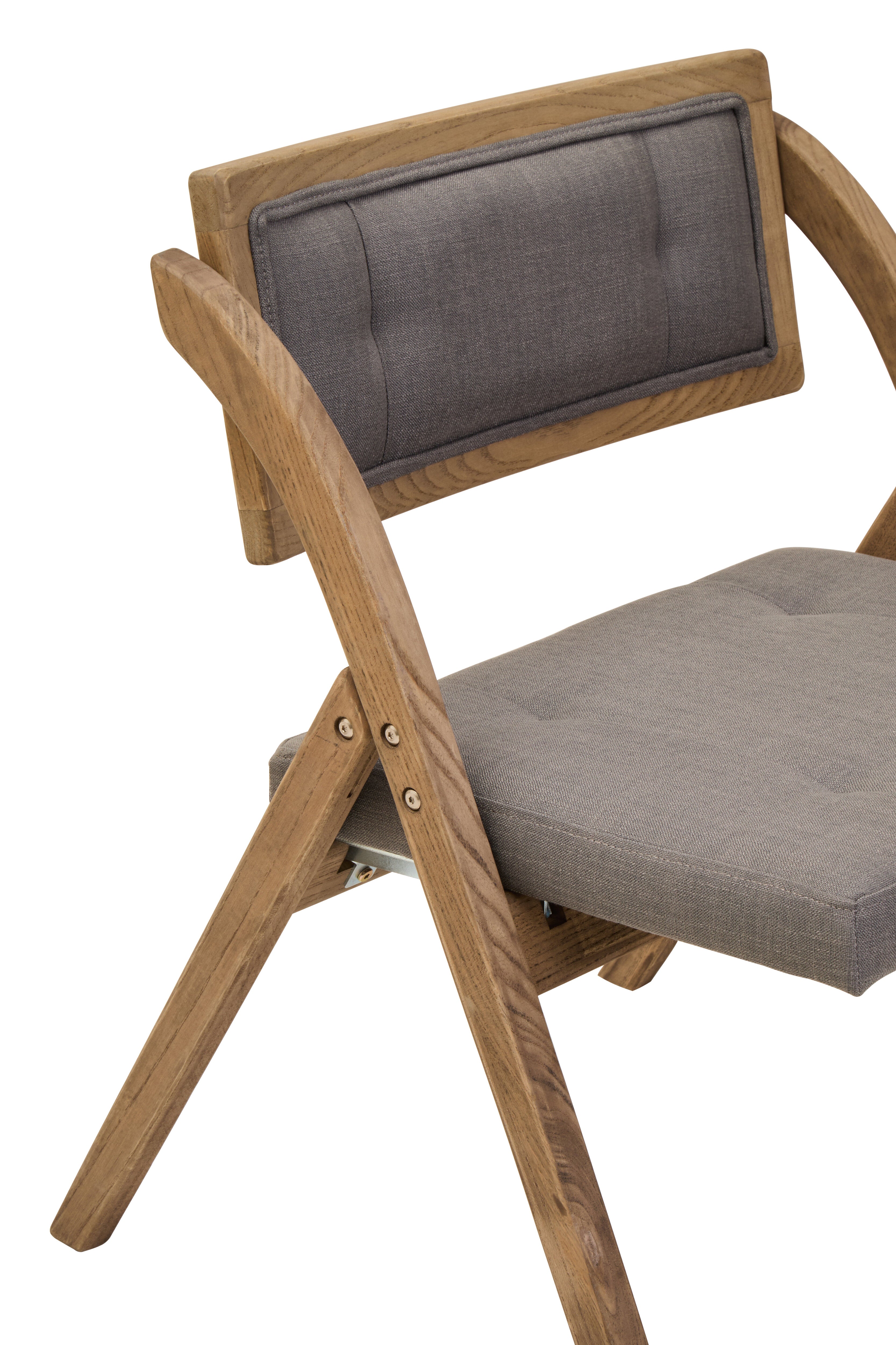 Esster Grey Wash Elm Wood Folding Chair